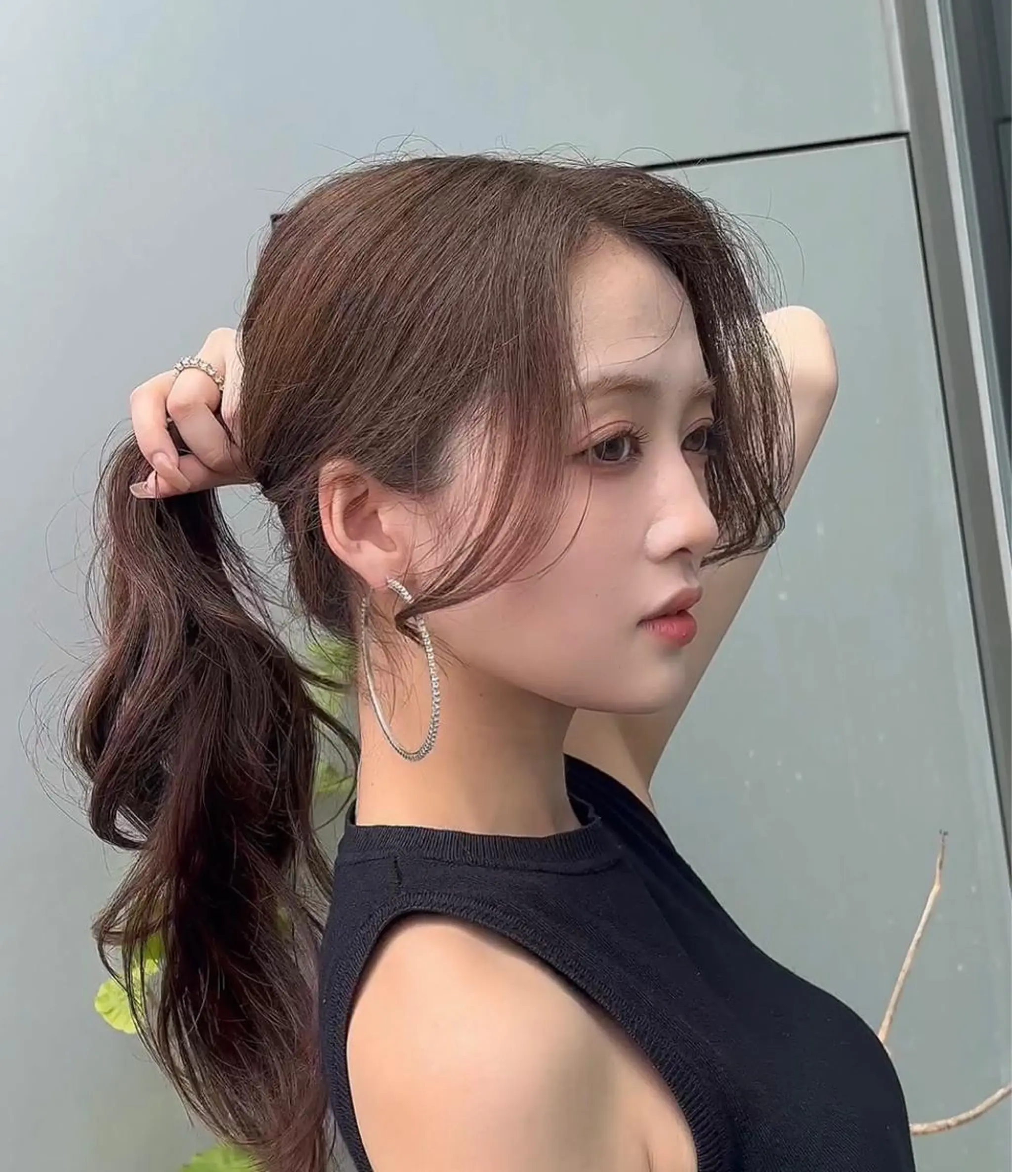 セミロング カラー カット ヘアカラー トリートメント 🌫️大人韓国ヘア 🌫️naoyaのヘアスタイル