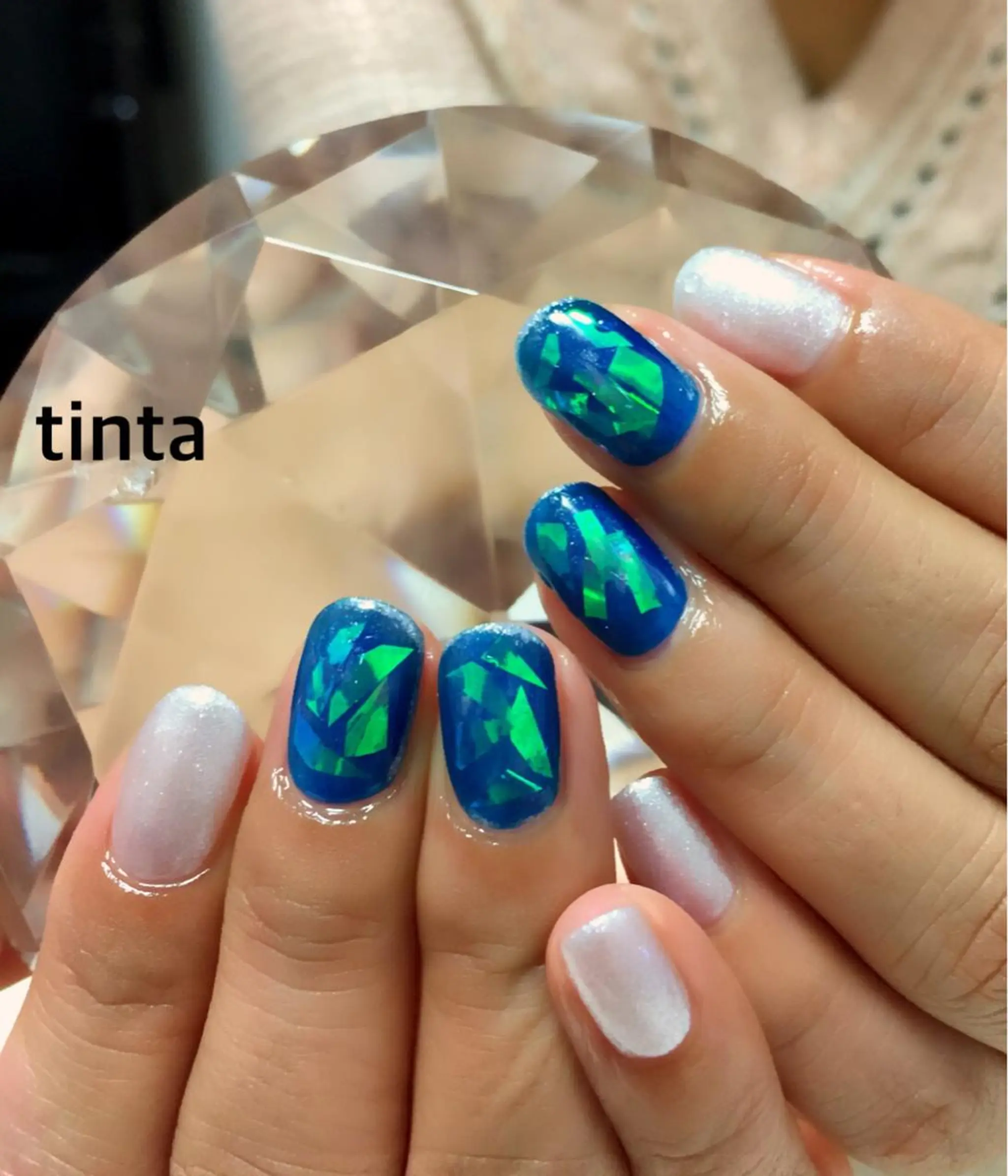 ネイル オーロラネイル キラキラネイル 馬場 典子のネイルデザイン