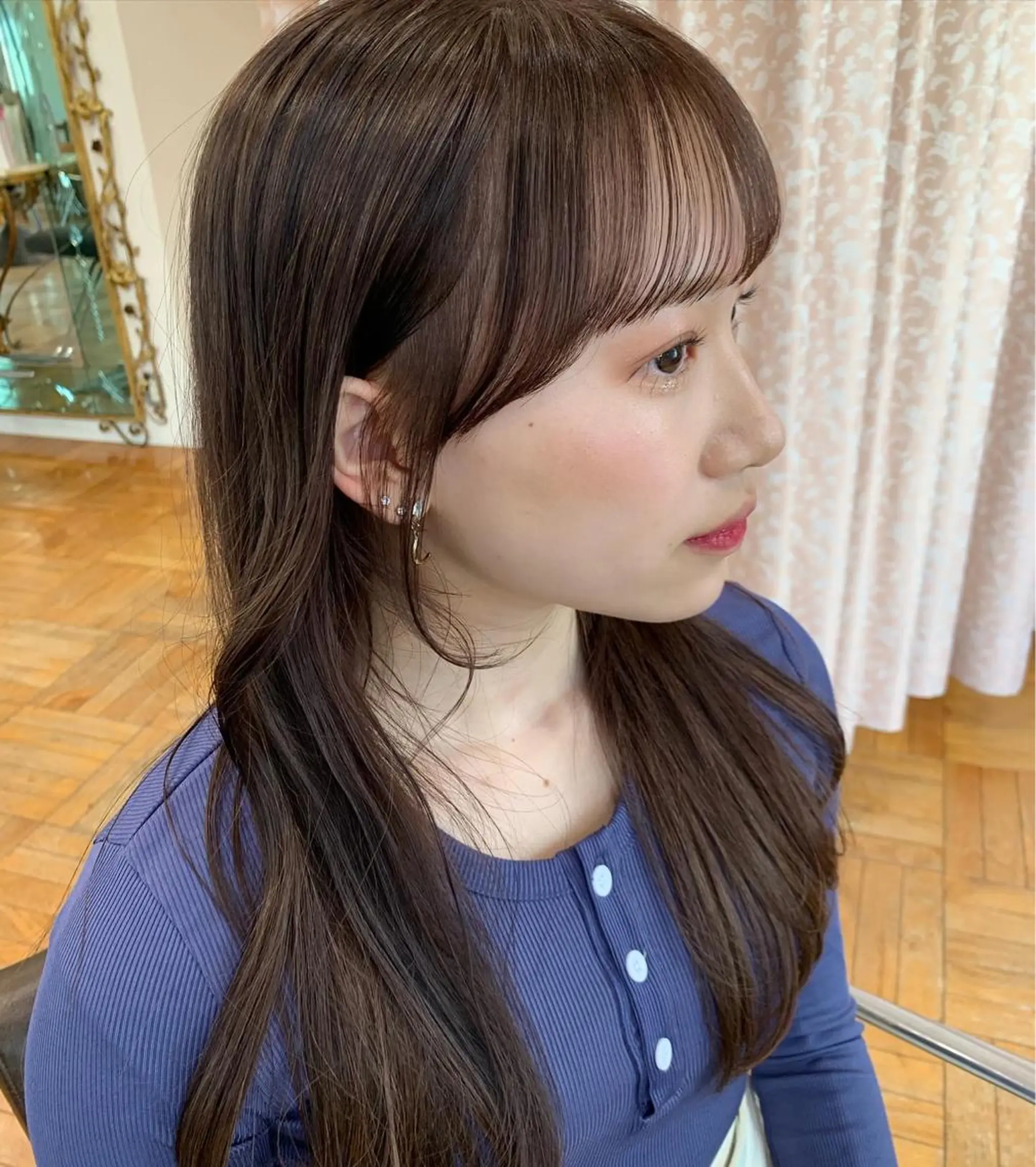 ミディアム くびれヘア 韓国風ヘア サイドバング カット ヘッドスパ ☀️朝５分で決まる ショート/廣瀬隆志のヘアスタイル