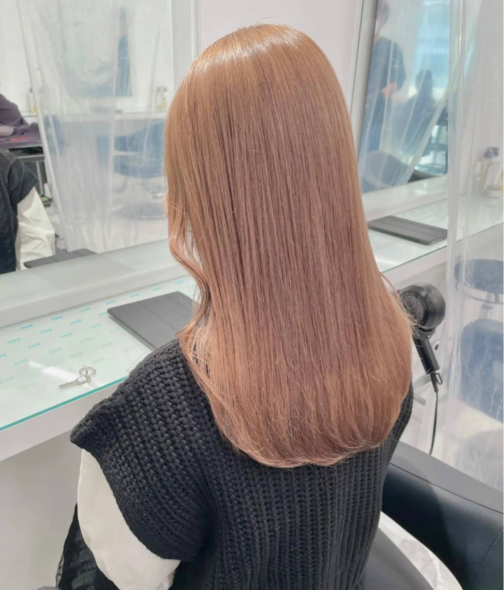 ロング カラー ヘアカラー トリートメント ヘッドスパ ヘアセット ブリーチなしカラー/ レイヤー🎀天神のヘアスタイル