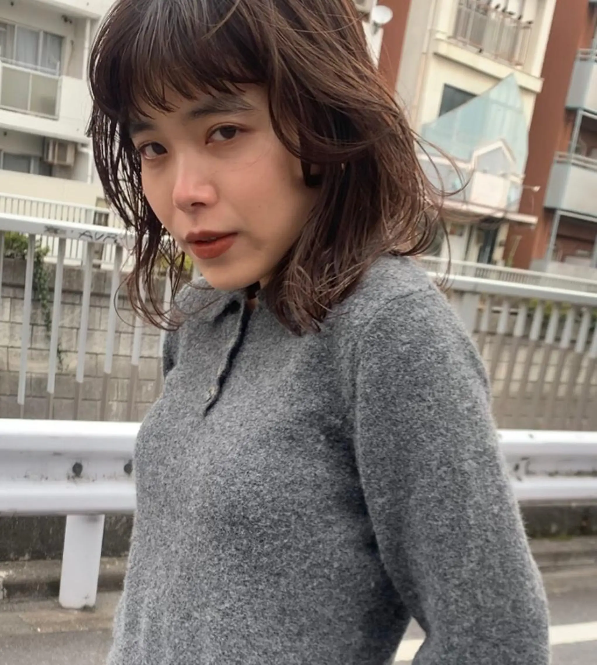 ミディアム ミディアムパーマ トリートメント ウルフカット カット トリートメント lok[ロク] 高田馬場のヘアスタイル