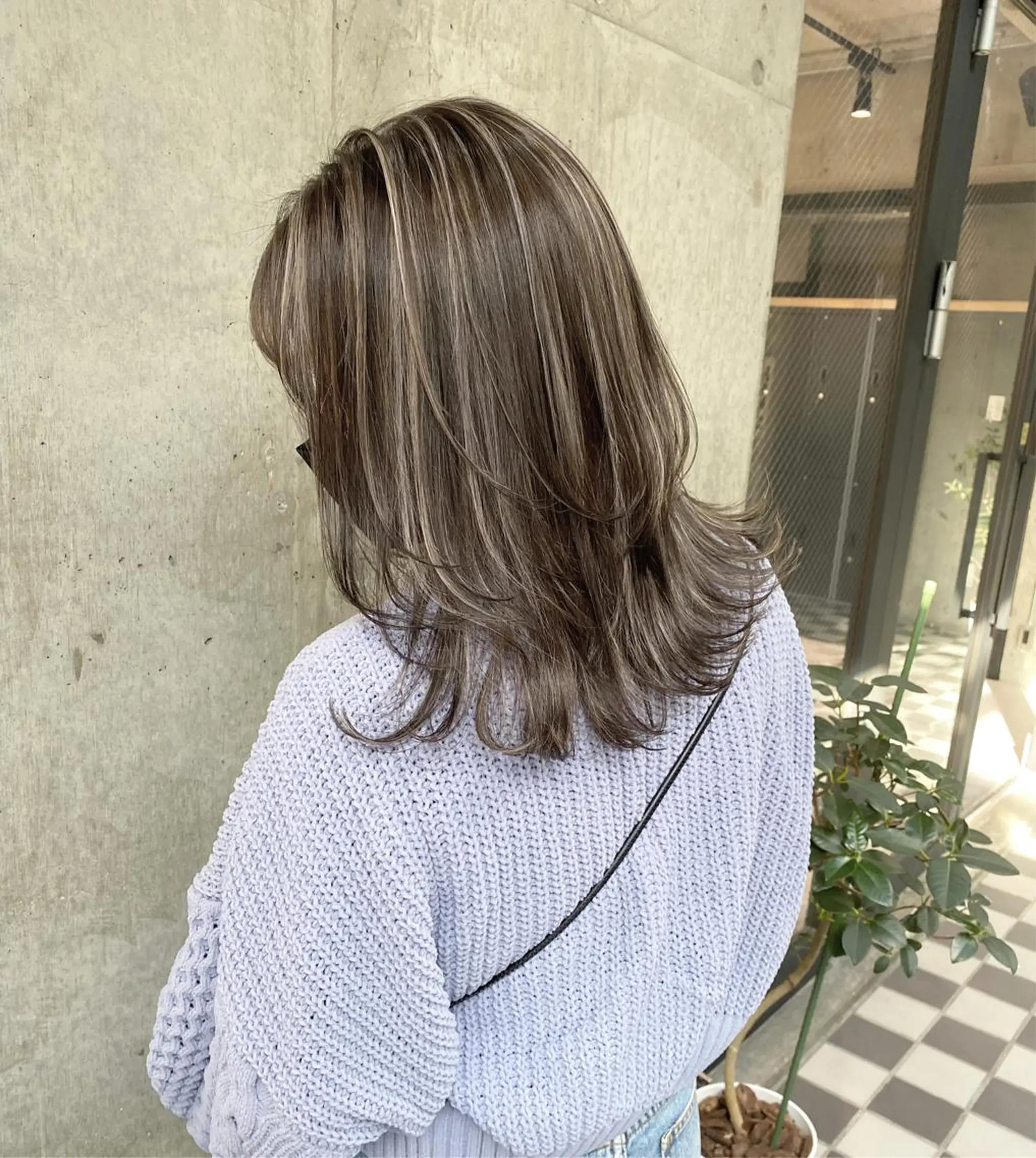 ミディアム ハイライト ヘアカラー 🌼透明感カラー ✳︎eri🌼のヘアスタイル