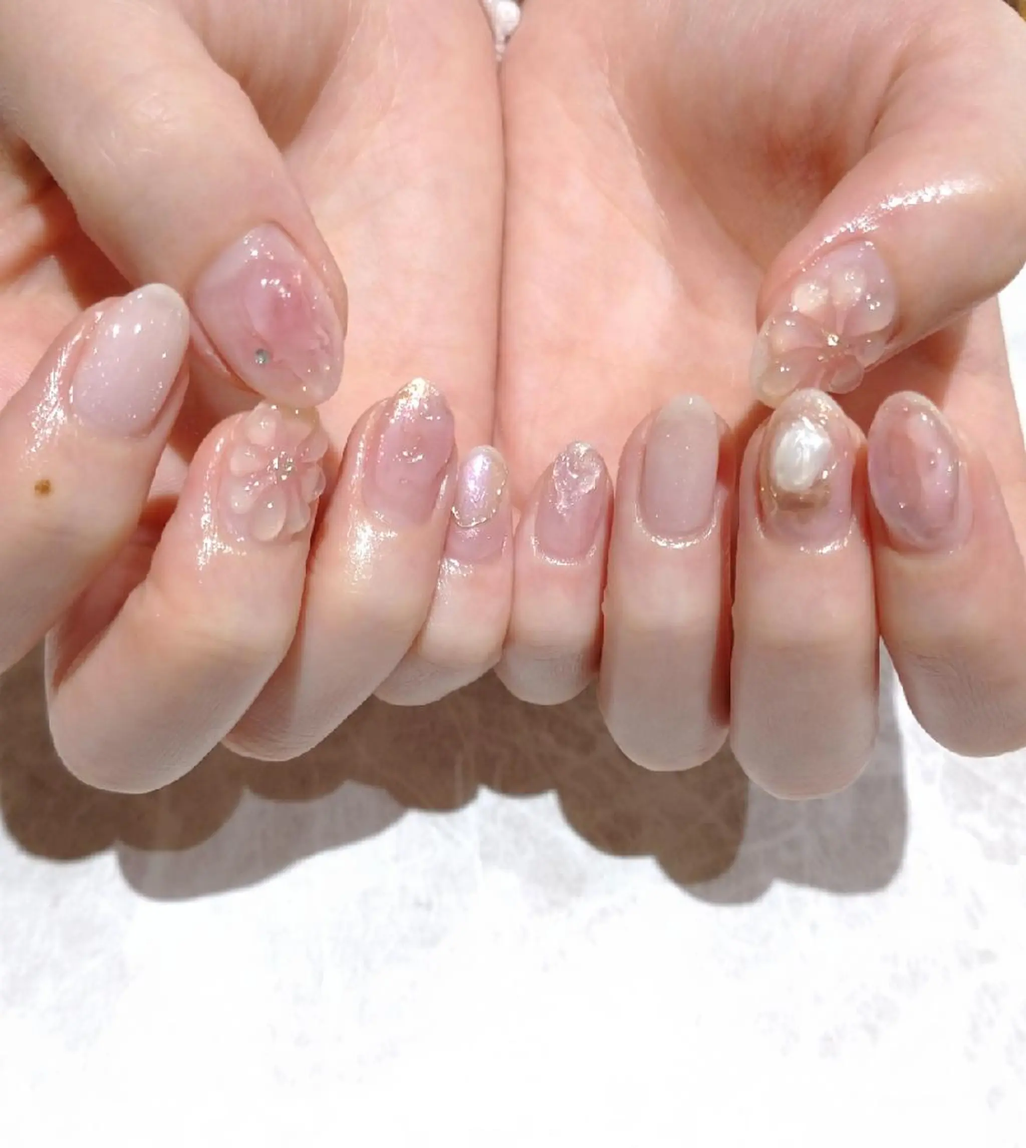 ネイル 持ち込み ハンドネイル 會田 瑠衣のネイルデザイン