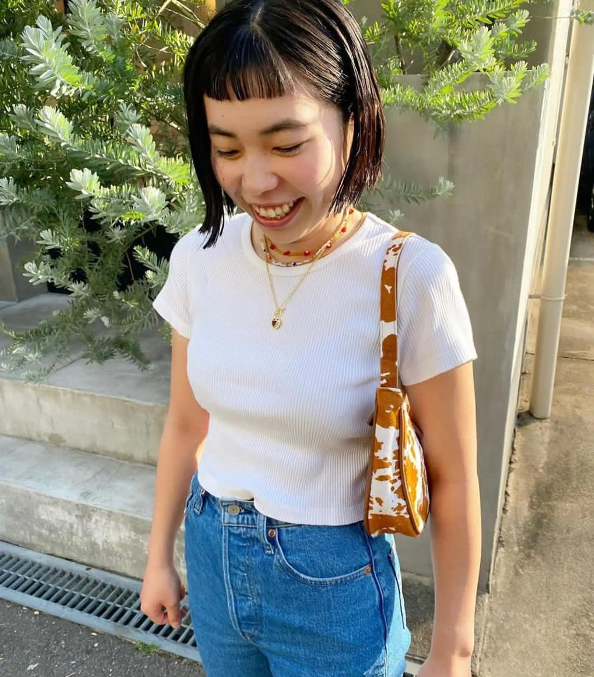 ショート カラー レイヤーカット/ ダブルカラーサクライのヘアスタイル