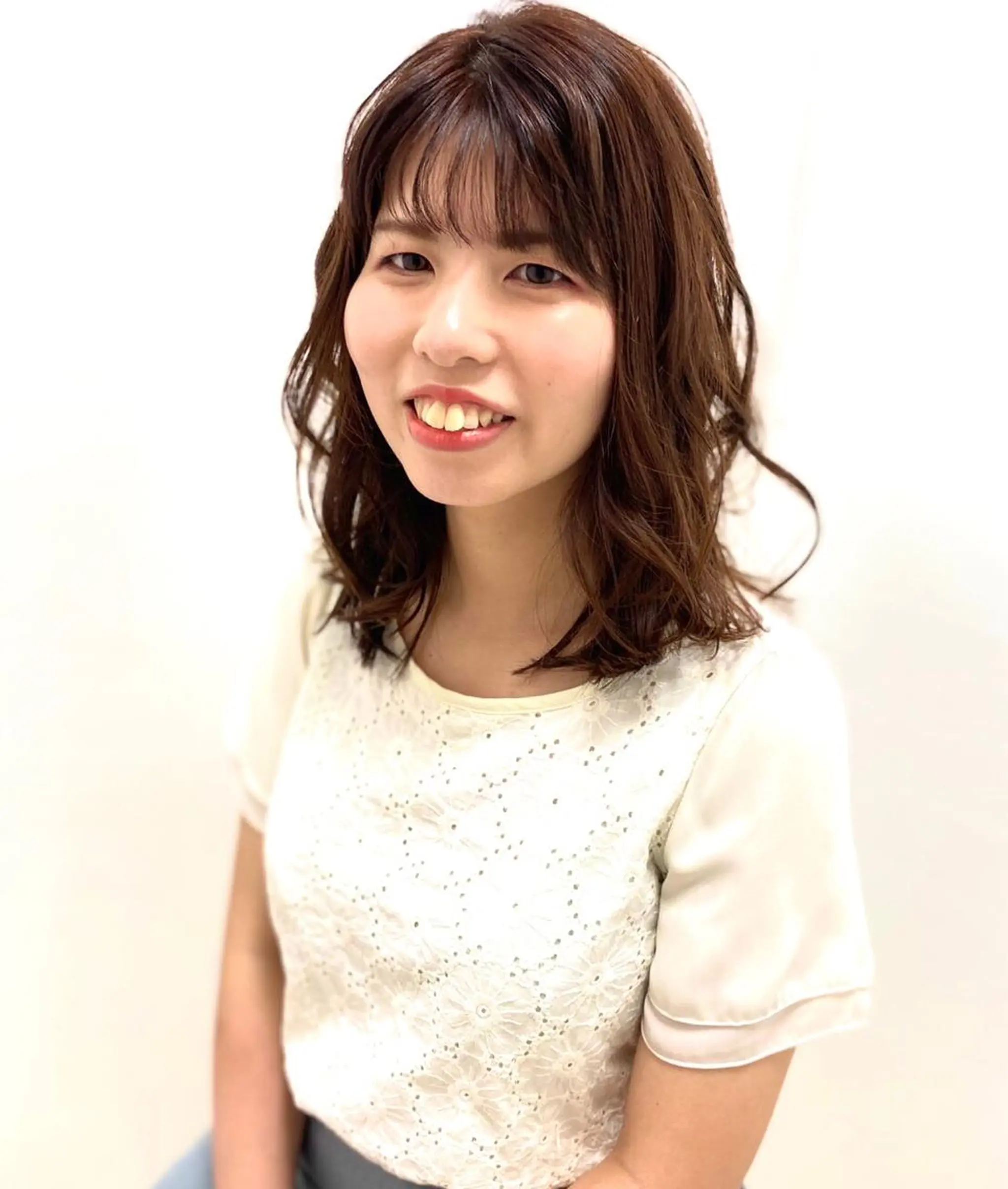 セミロング OJIMA YUKAのヘアスタイル