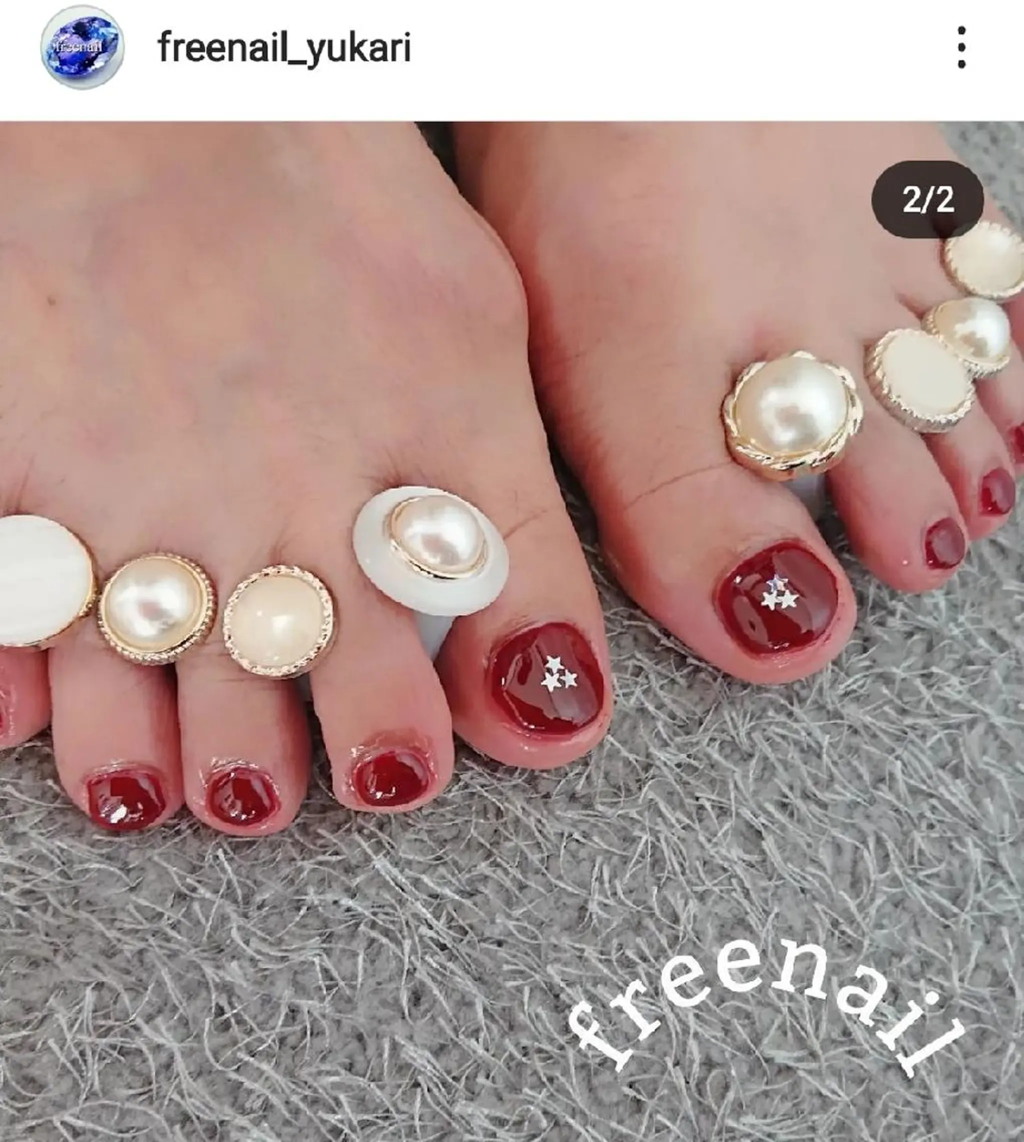 ネイル フットネイル ワンカラーネイル ストーンネイル free nail フリーネイルのネイルデザイン