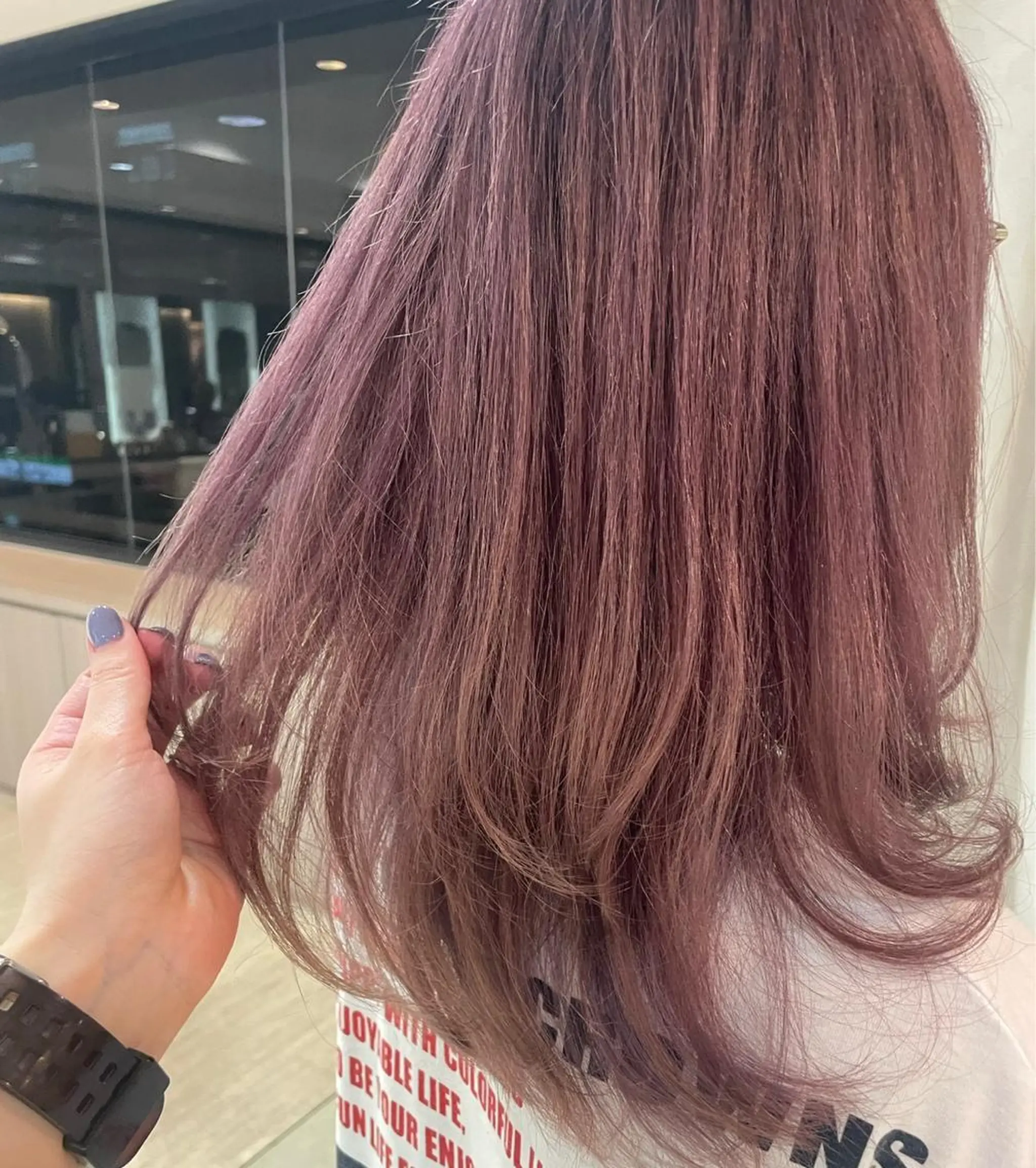 セミロング カラー カット ヘアカラー 松佐 ゆかりのヘアスタイル