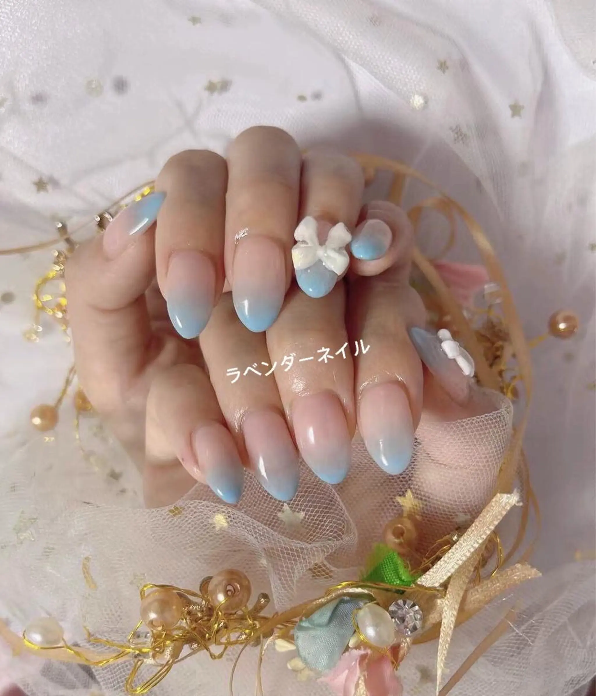 ネイル ラベンダー💖日暮里 ルル💖ネイルのネイルデザイン