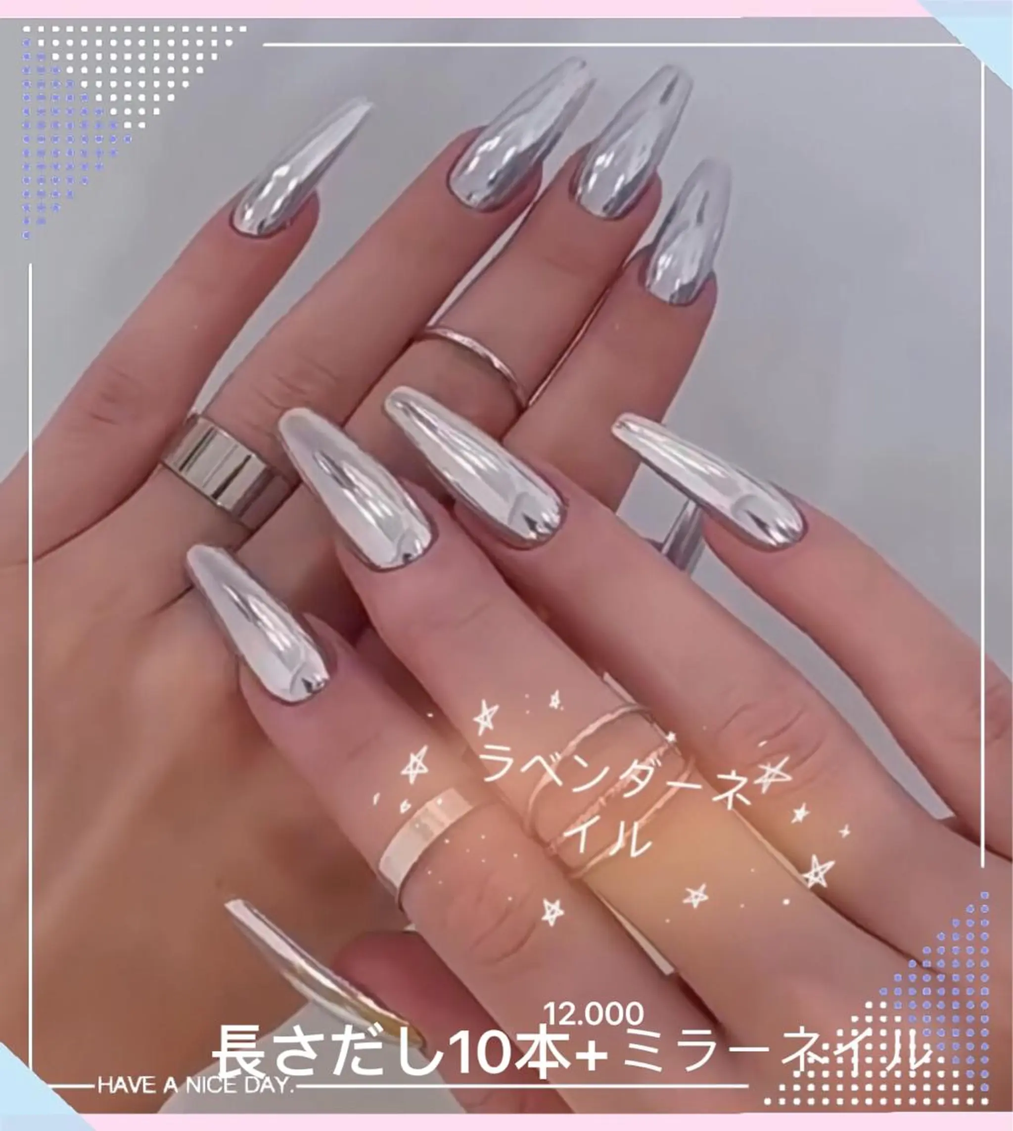 ネイル ラベンダー💖日暮里 ルル💖ネイルのネイルデザイン