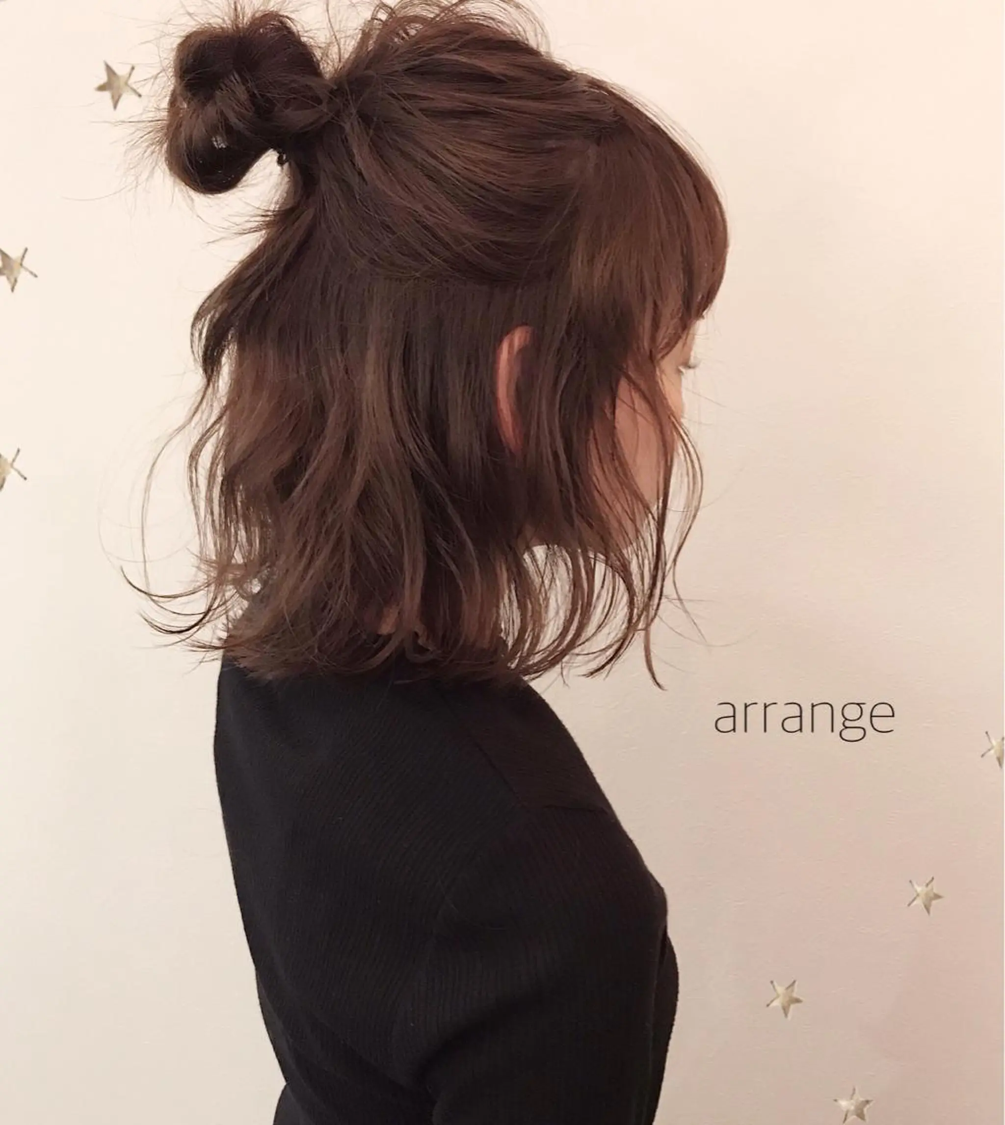 ミディアム ヘアアレンジ 市川 千夏のヘアスタイル