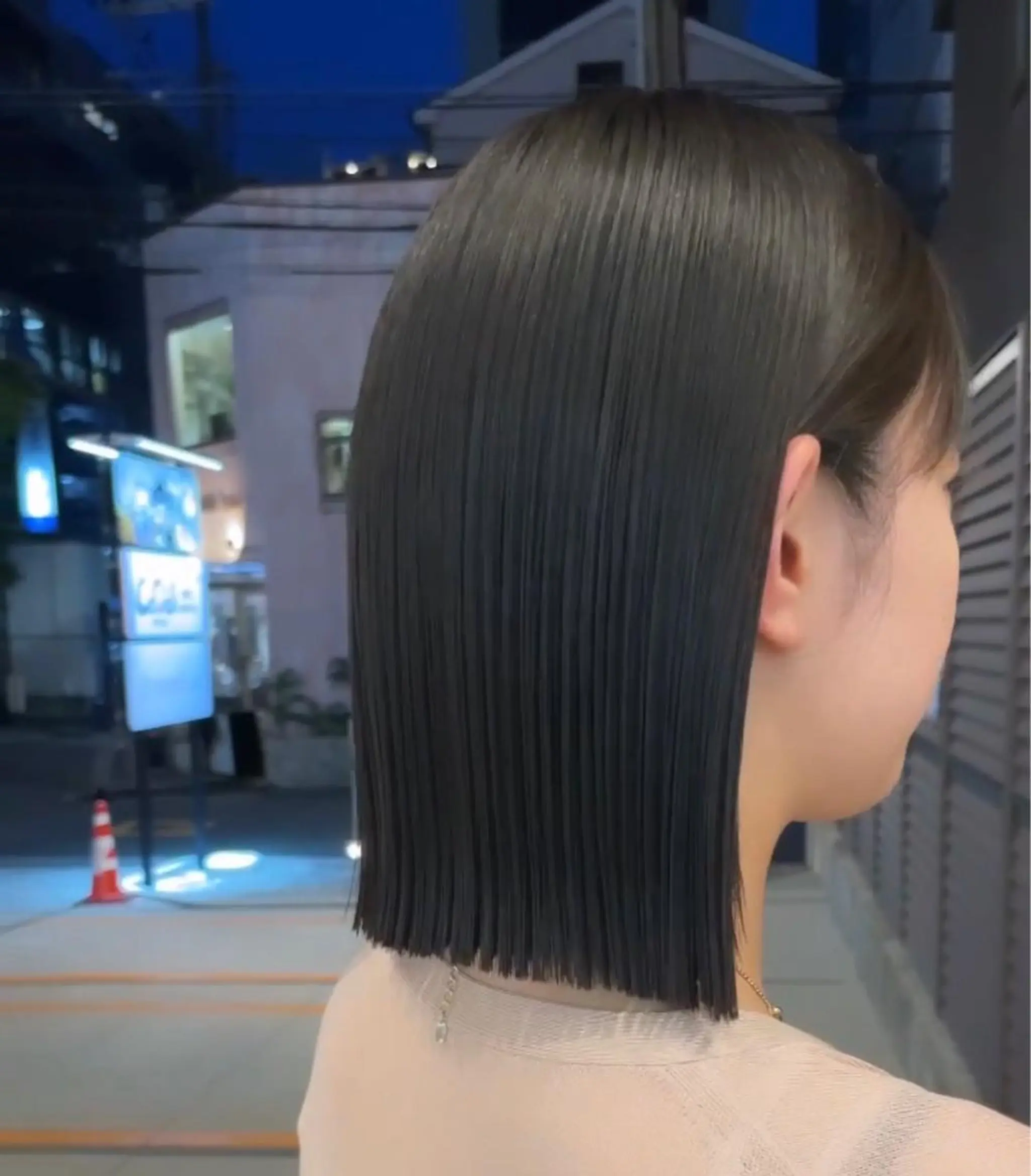 ミディアム 切りっぱなしボブ ボブ 似合わせ/ロング 瑠輝のヘアスタイル