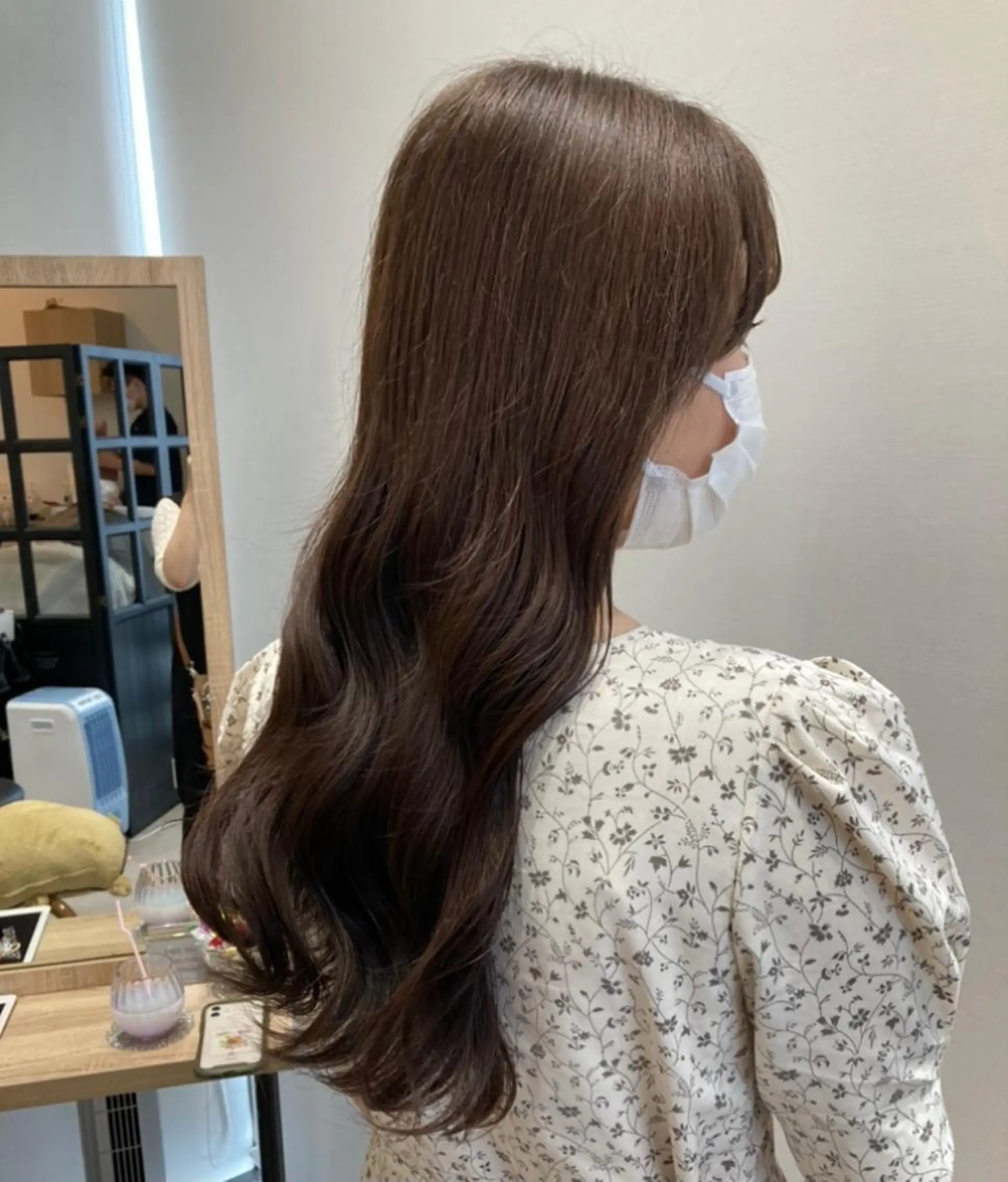 ロング ヘアカラー トリートメント ✨色持ちの良い艶 カラー✨蟹江真世のヘアスタイル