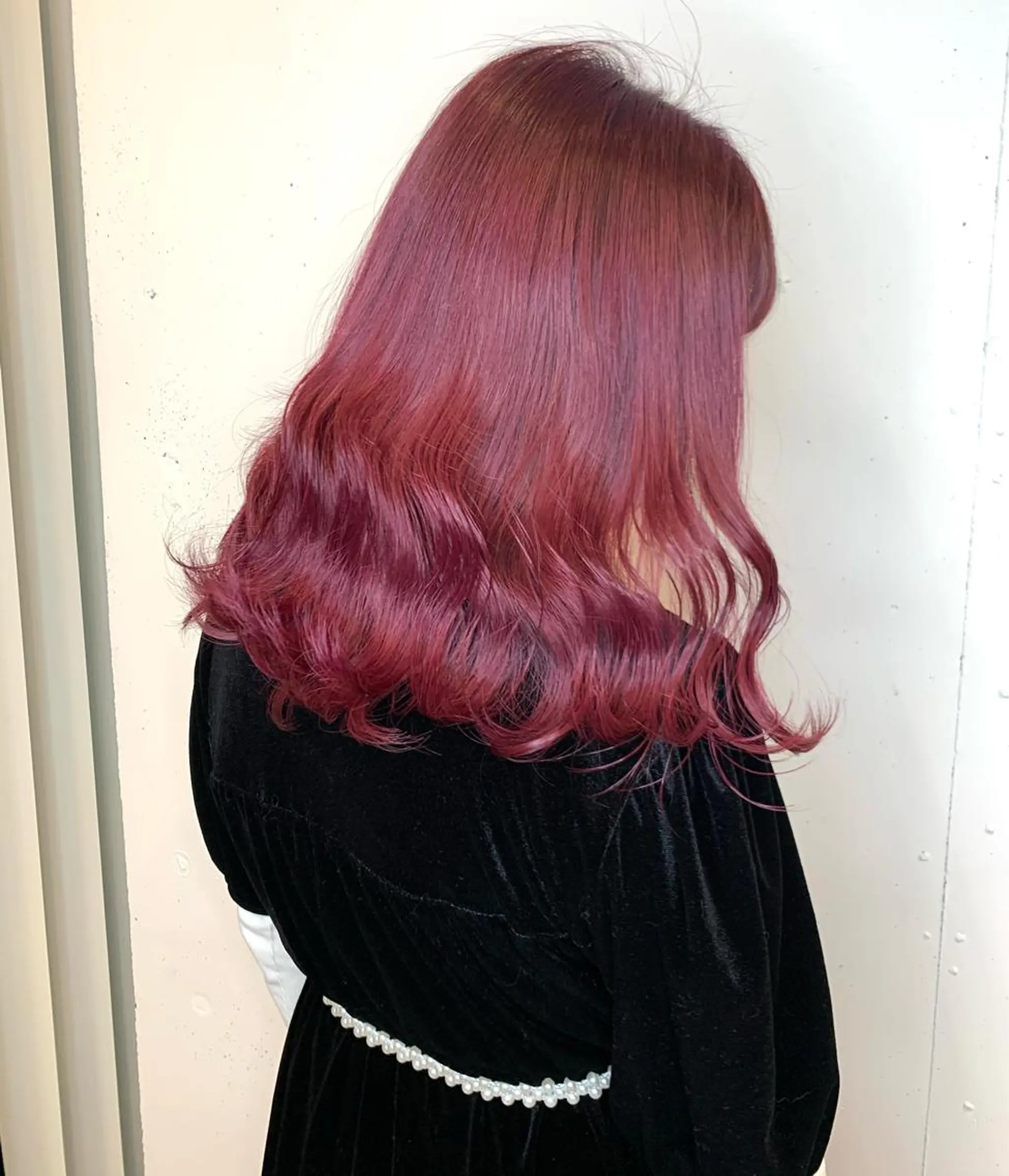 ロング カラー ヘアアレンジ ピンクカラー マツオカ マコのヘアスタイル