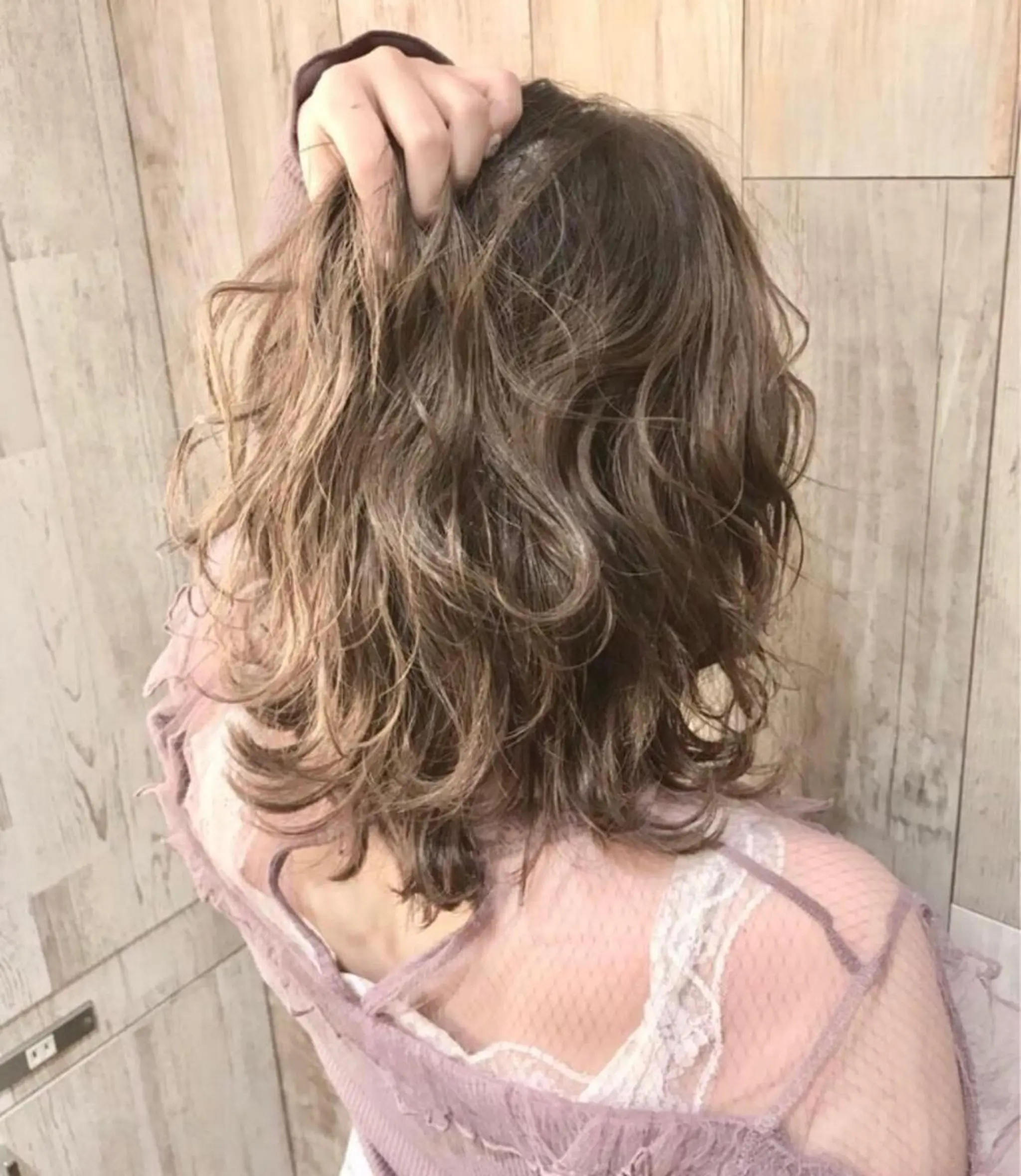 ミディアム カラー メッシュ&パーマ特化 🔥山田雄大🔥のヘアスタイル