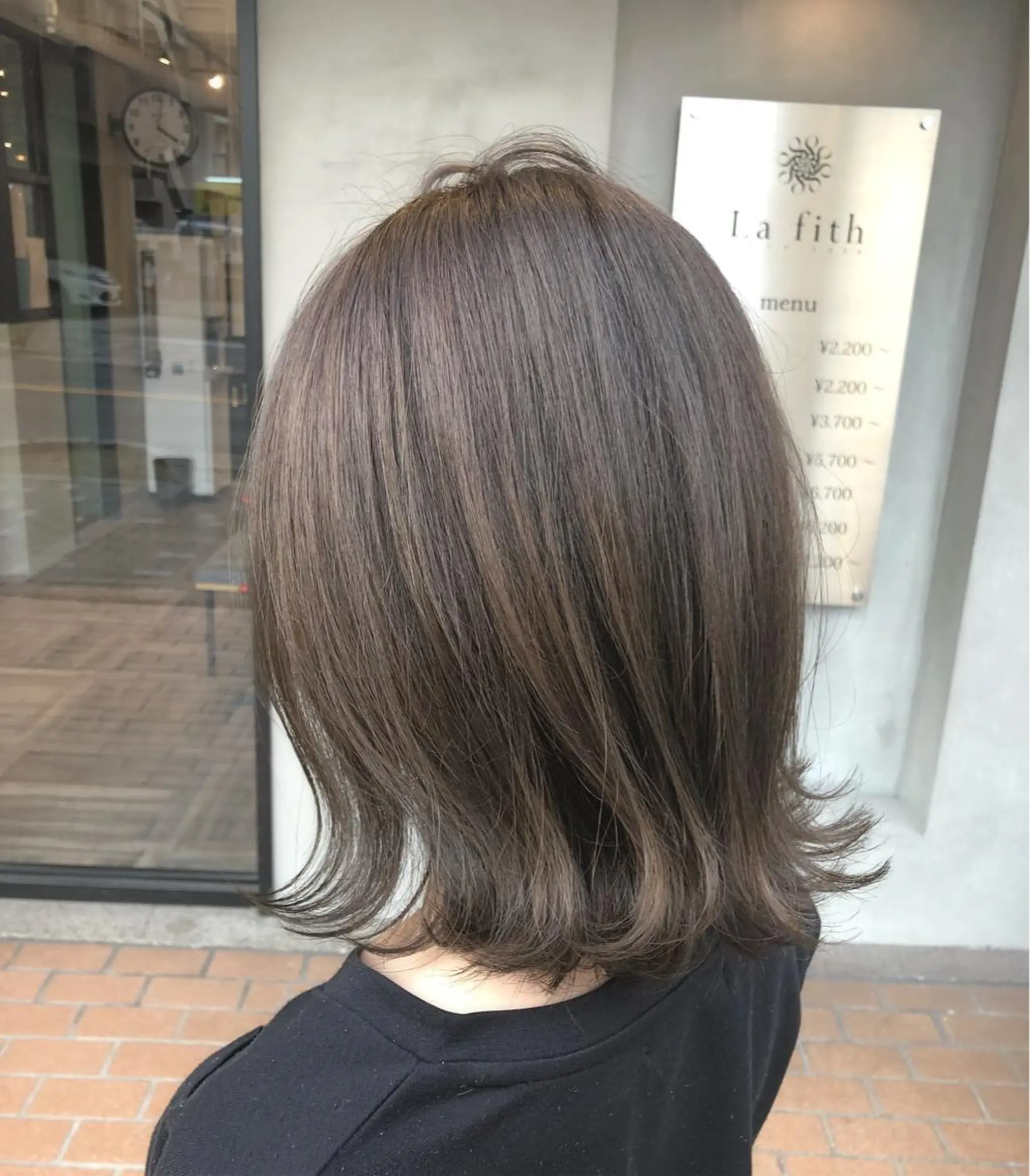 ミディアム カラー ヘッドスパ lafithhair ruu.南本庄のヘアスタイル