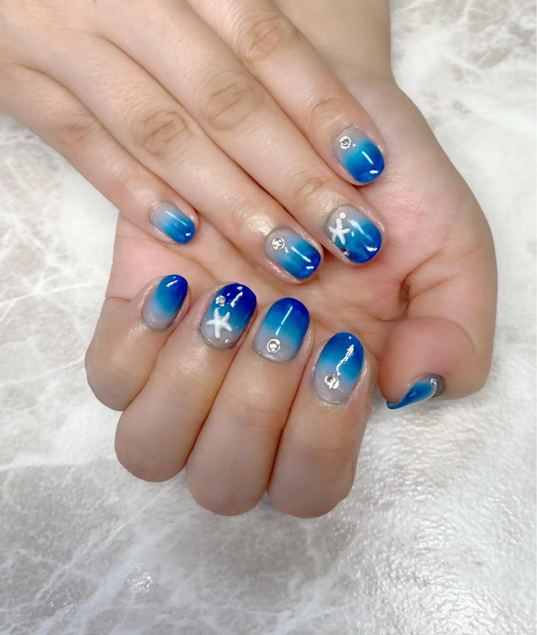 ネイル ストーンネイル ハンドネイル ゆぴねいる yupinailのネイルデザイン