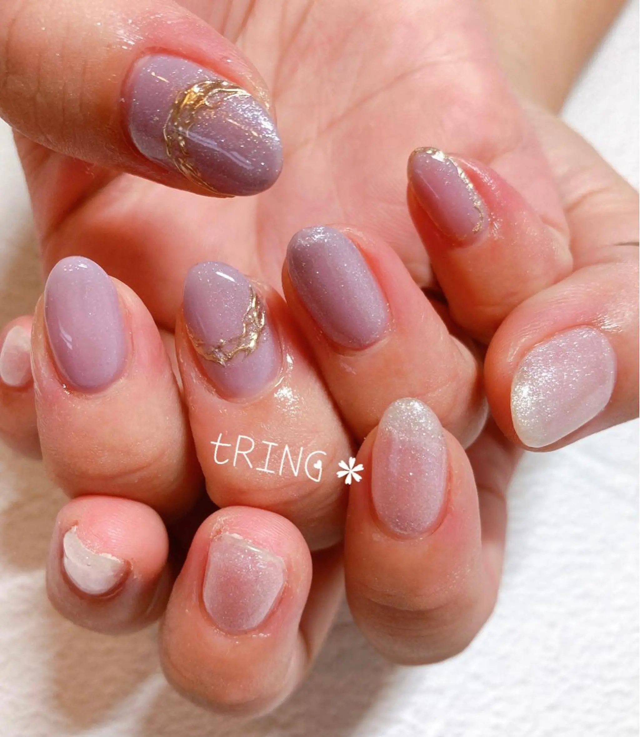 ネイル ハンドネイル tRING＊ しいの木台のネイルデザイン