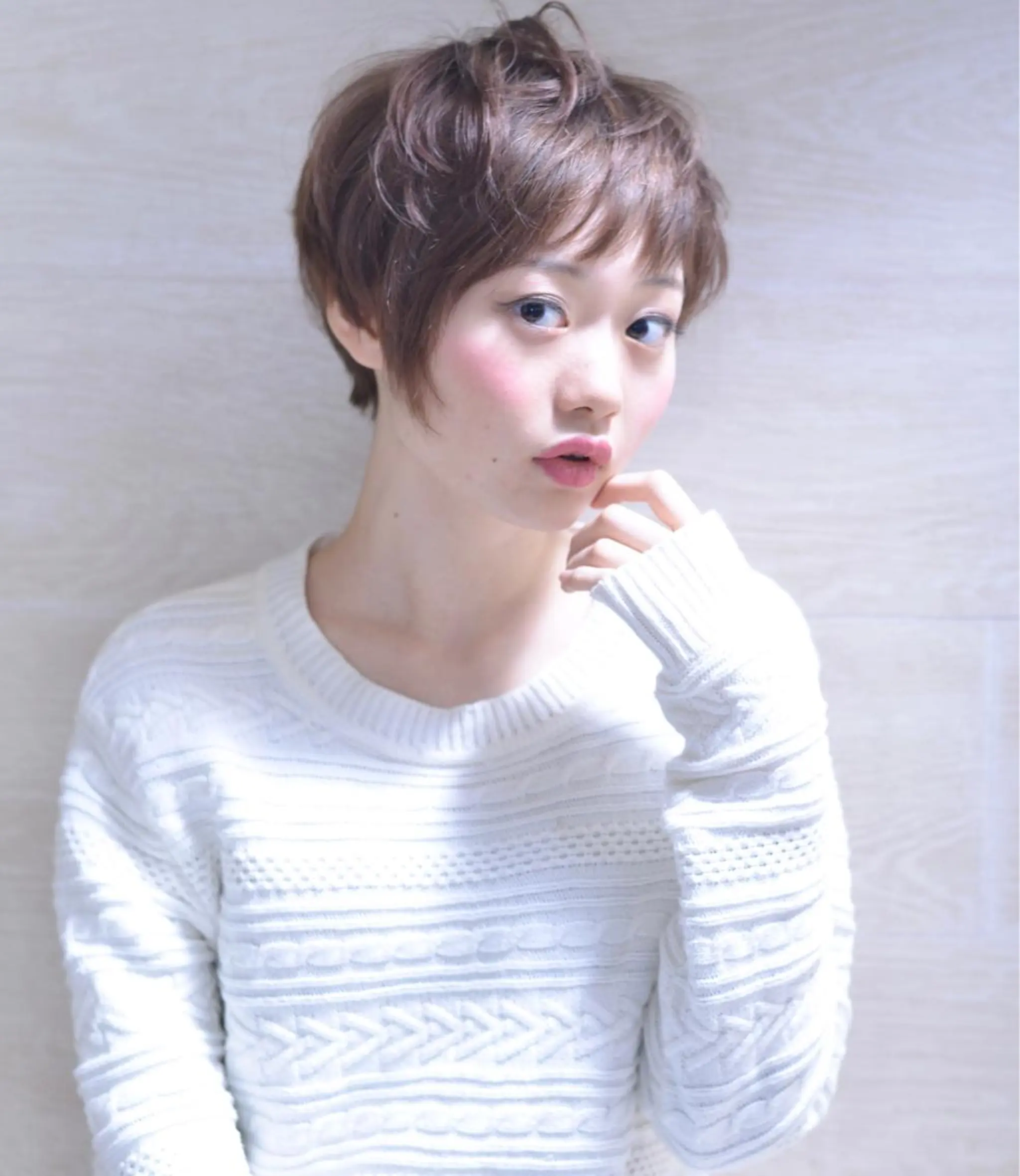 ショート ミディアム カラー パーマ ヘアアレンジ 【白髪ぼかし 専門GBG】自由が丘のヘアスタイル