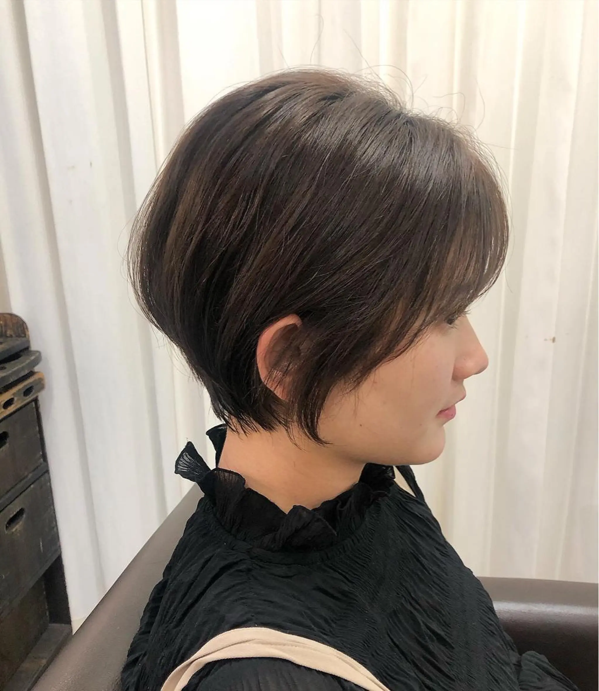 ショート ヤナギウチ エリカのヘアスタイル