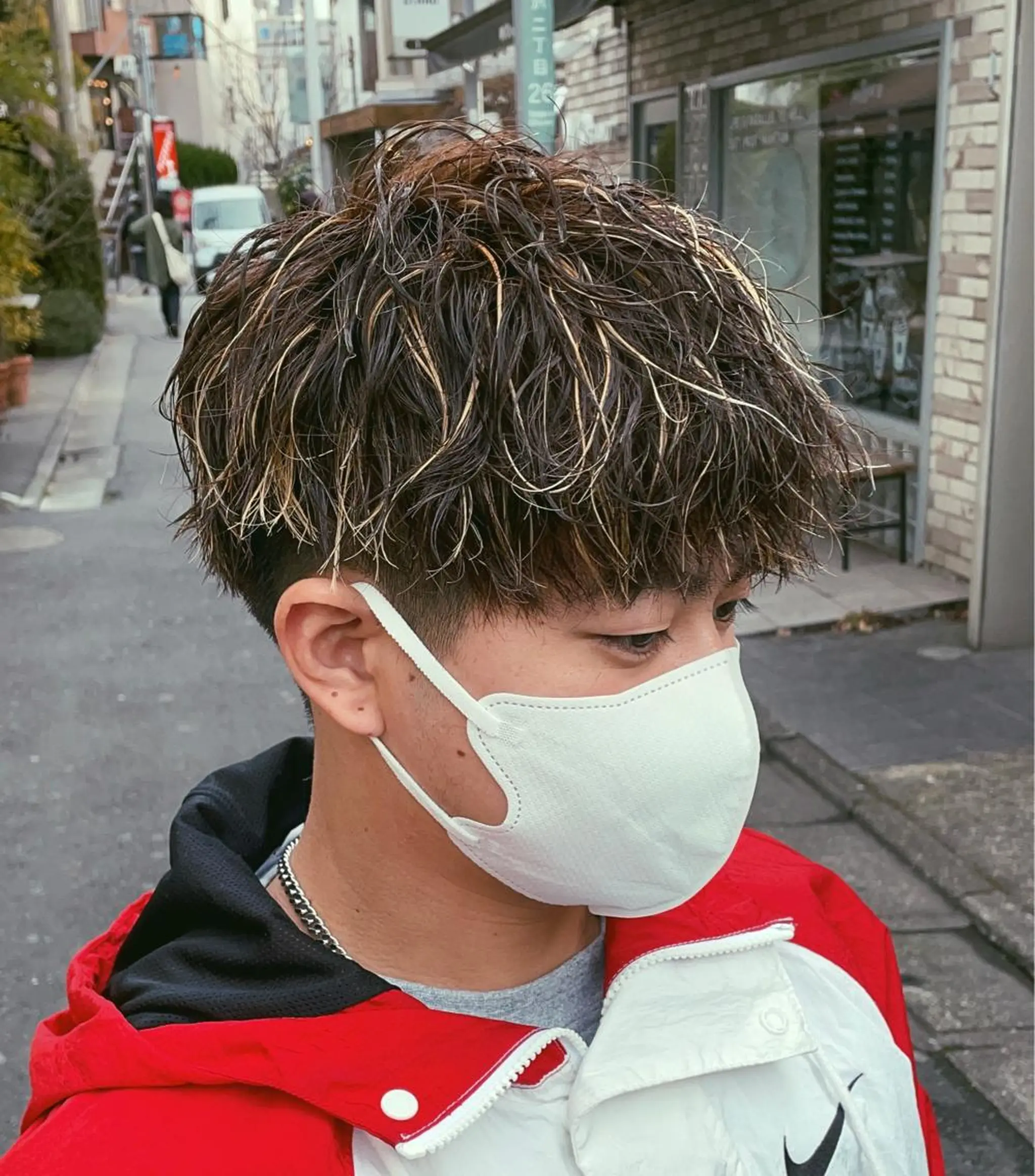 パーマ メンズ アイブロウ カット パーマ 【メンズ特化】 池田大成✂︎のヘアスタイル