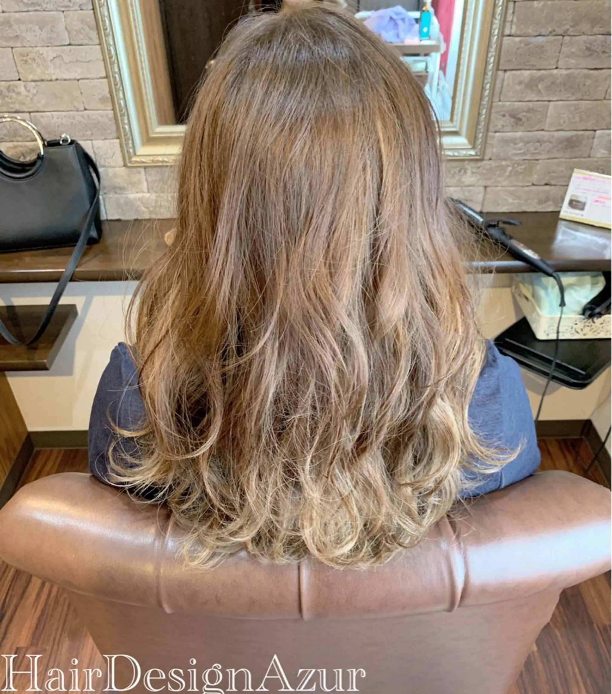 セミロング カラー HairDesign Azurのヘアスタイル