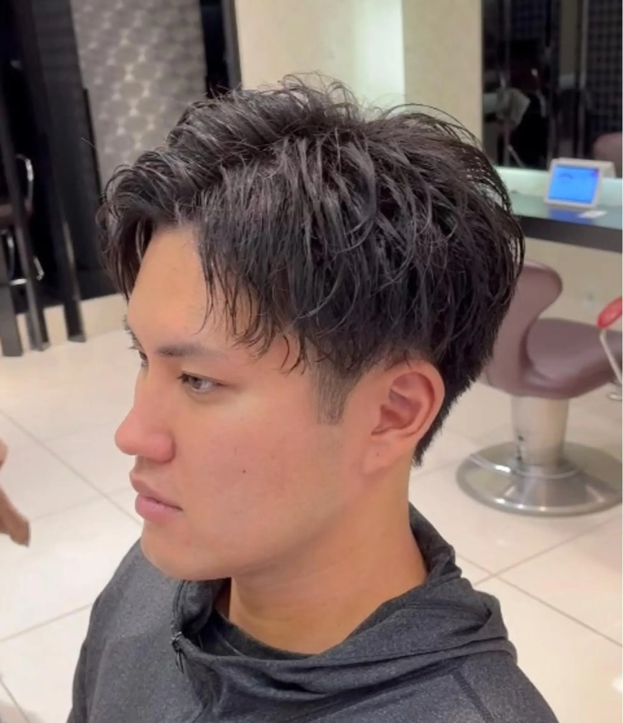 パーマ メンズ EARTH勝田台 吉永嵐のヘアスタイル