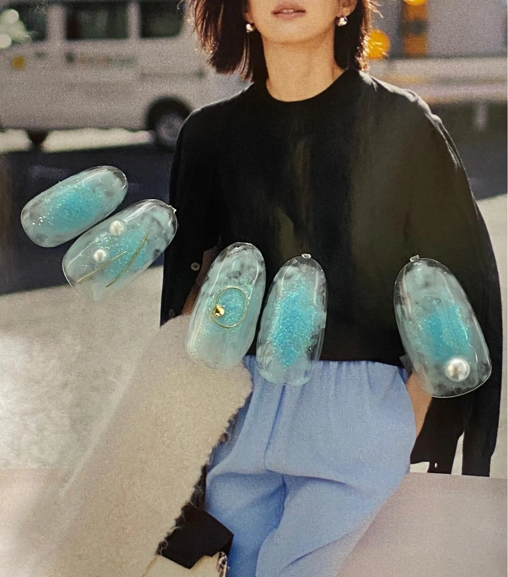 ネイル 中谷 明日香のヘアスタイル