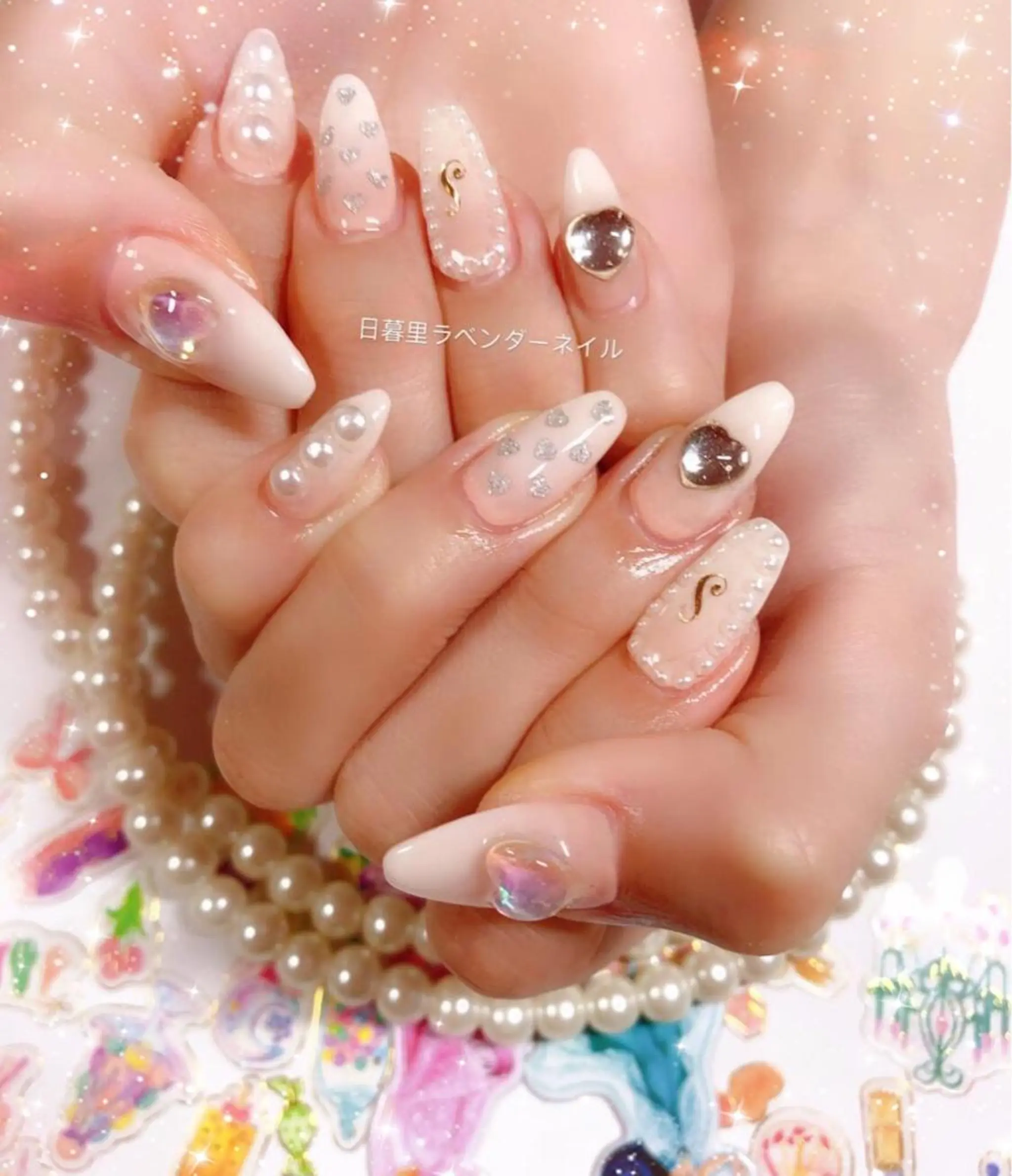 ネイル ラベンダー💖日暮里 ルル💖ネイルのネイルデザイン