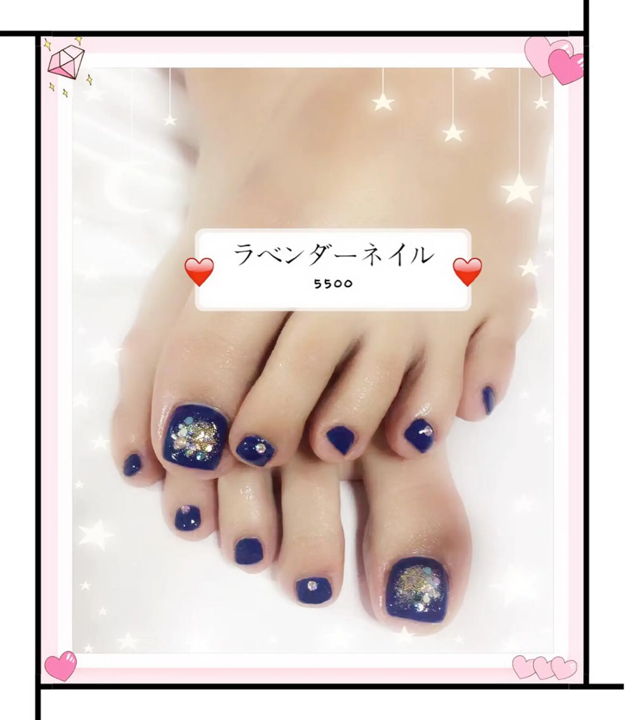 ネイル ラベンダー💖日暮里 ルル💖ネイルのネイルデザイン