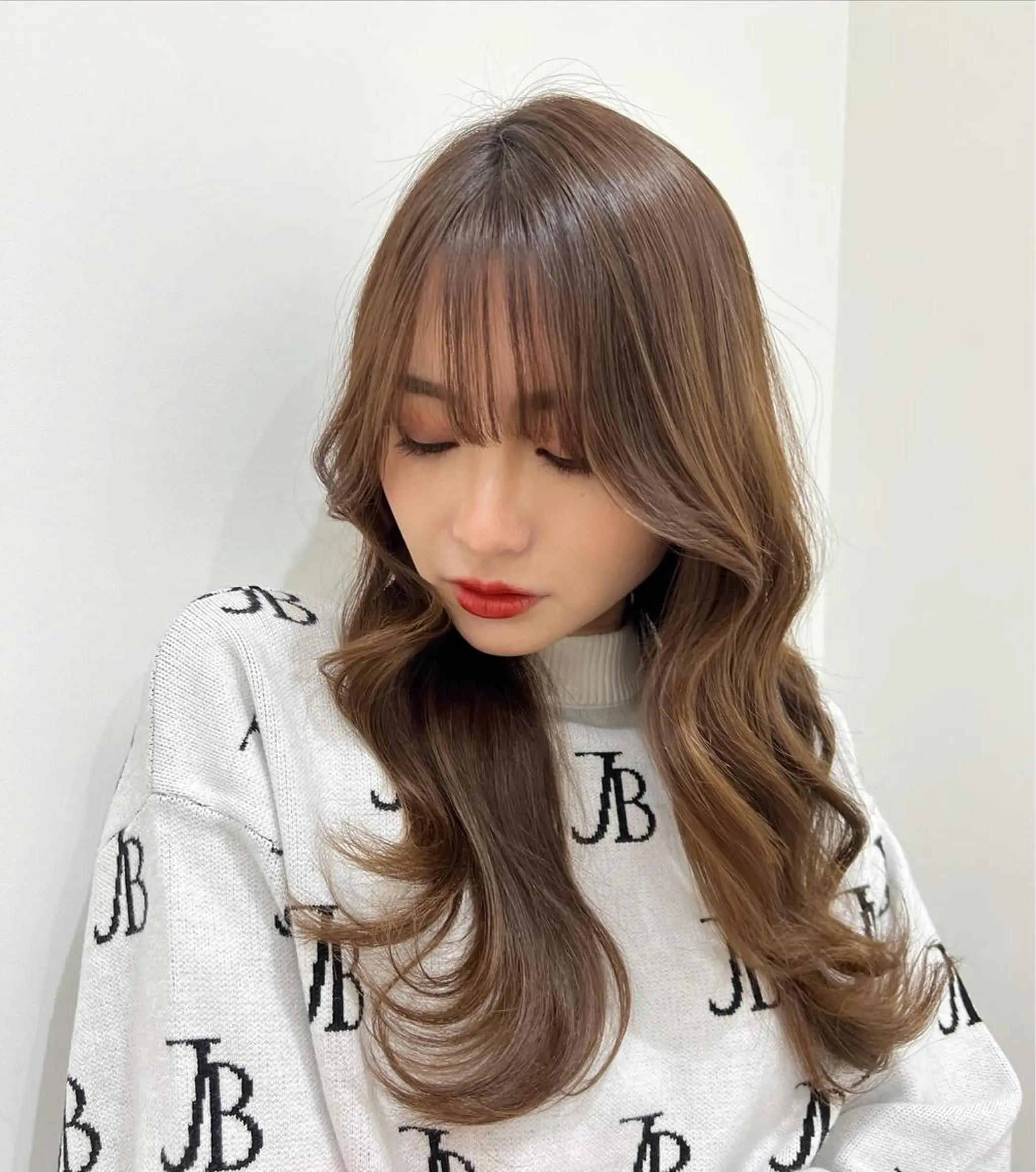 ロング 艶カラー/髪質改善 顔まわり/内藤 輝のヘアスタイル