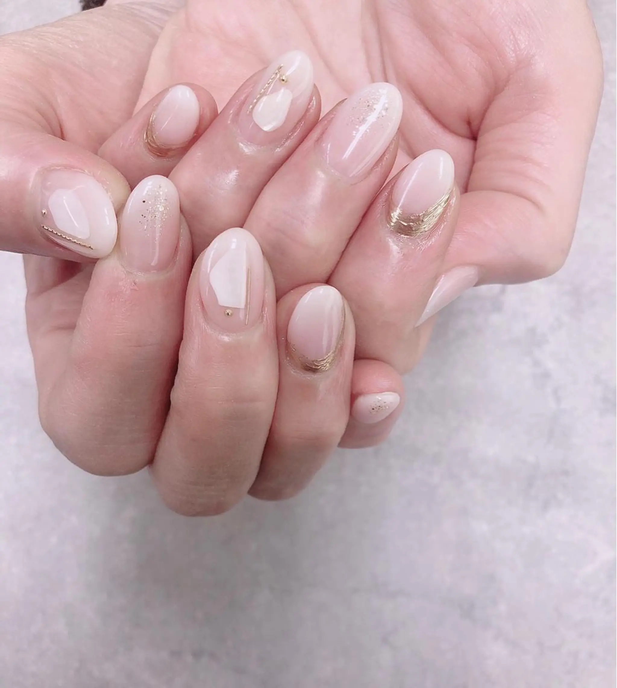 ネイル グラデーション ミラーネイル FASTNAIL PLUS 新宿店のネイルデザイン