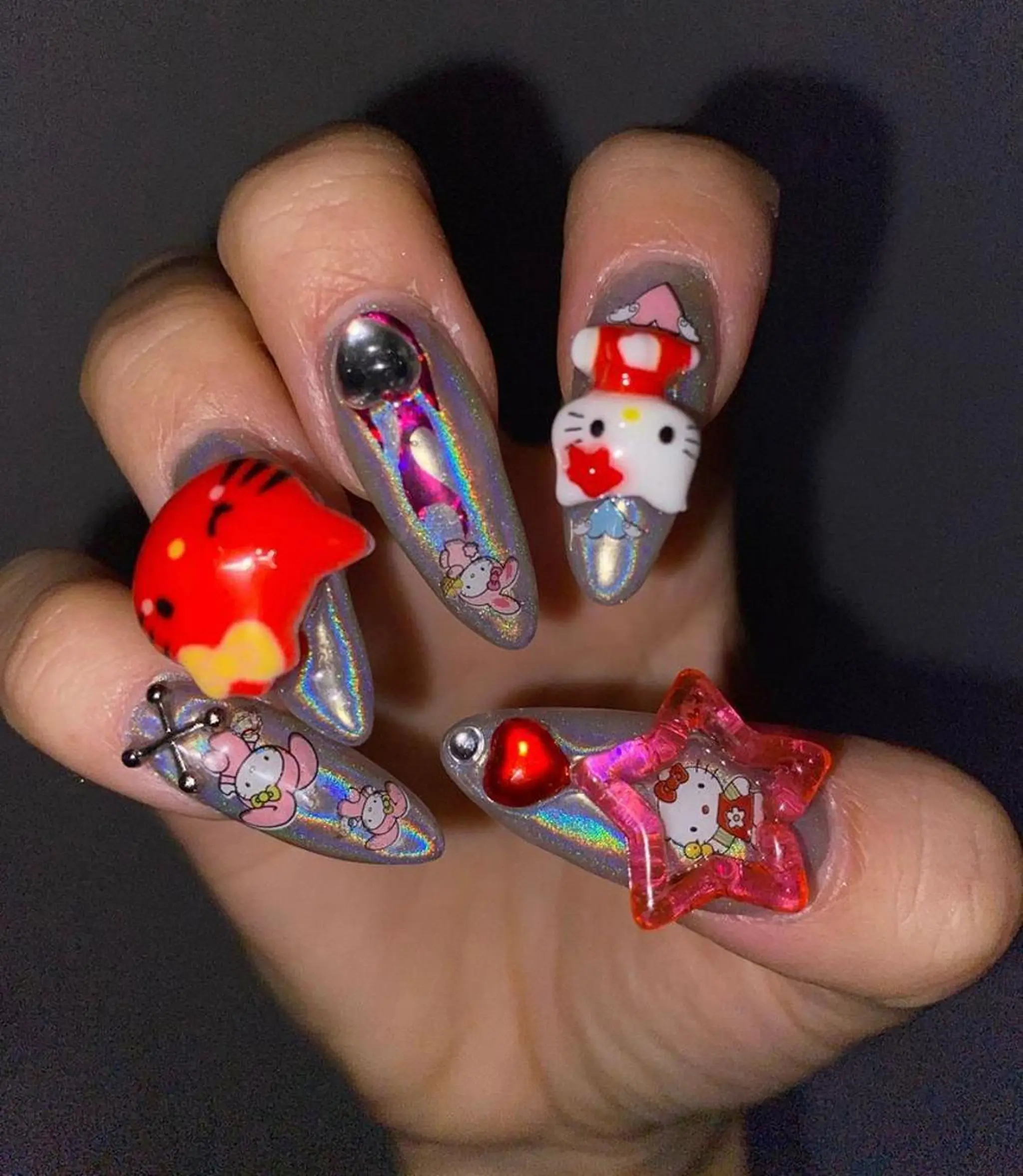 メンズ ネイル en　nail 池袋店所属・個性派🌺推しネイル 💅💞hota🐇のネイルデザイン