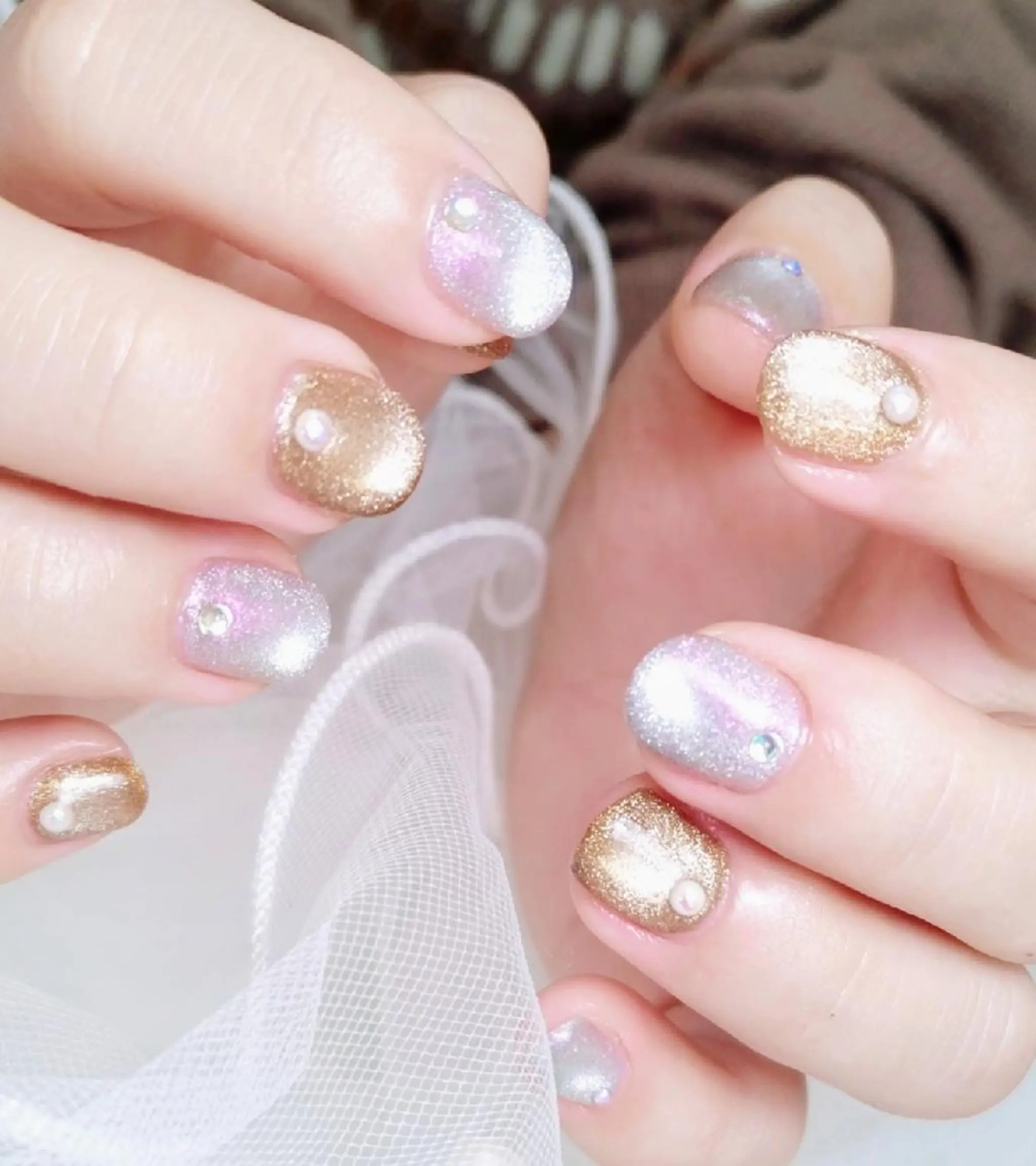 ネイル ストーンネイル ハンドネイル ulunail mikaのネイルデザイン