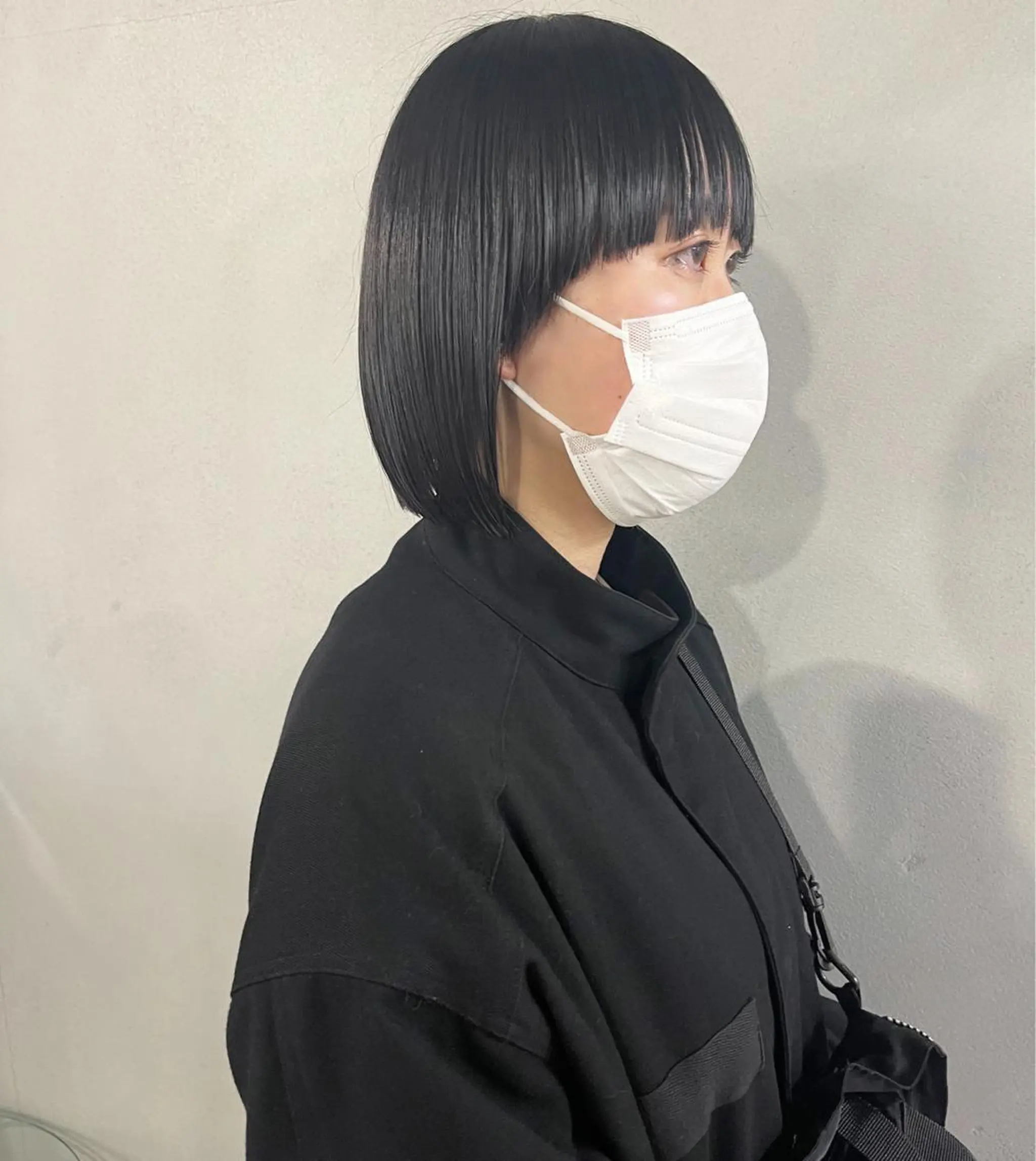 ショート ボブ ワイドバング 柏 ウルフ/レイヤー 田中佐和🐺のヘアスタイル