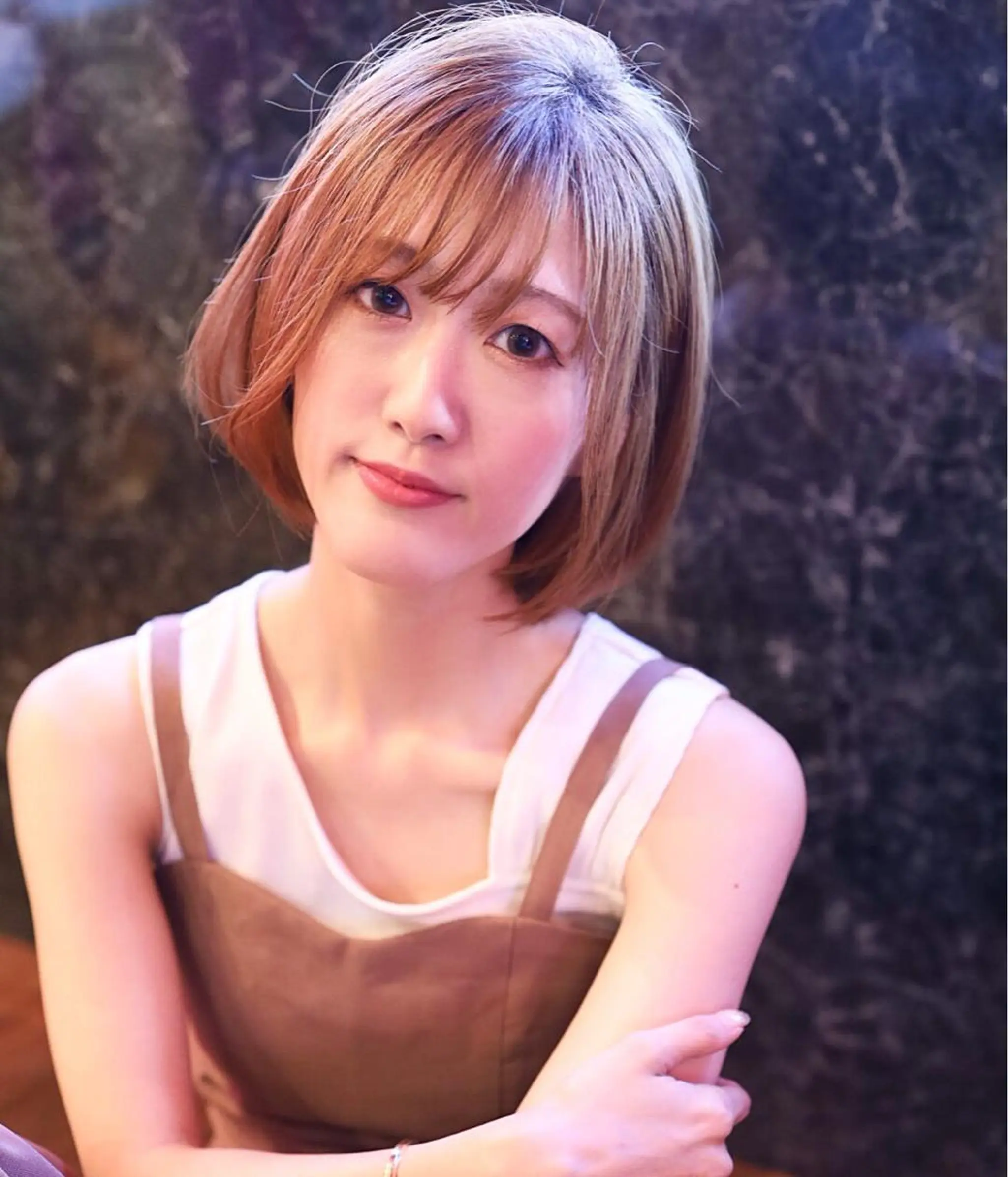ショート カラー ヘアアレンジ カット ヘアカラー トリートメント トレンドヘア🩶 艶髪🩶yoshiのヘアスタイル