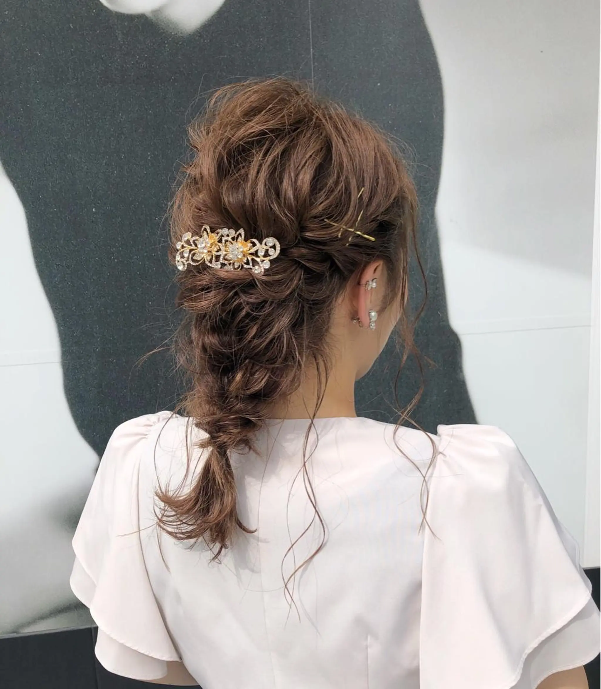 ロング 中川 茜里のヘアスタイル