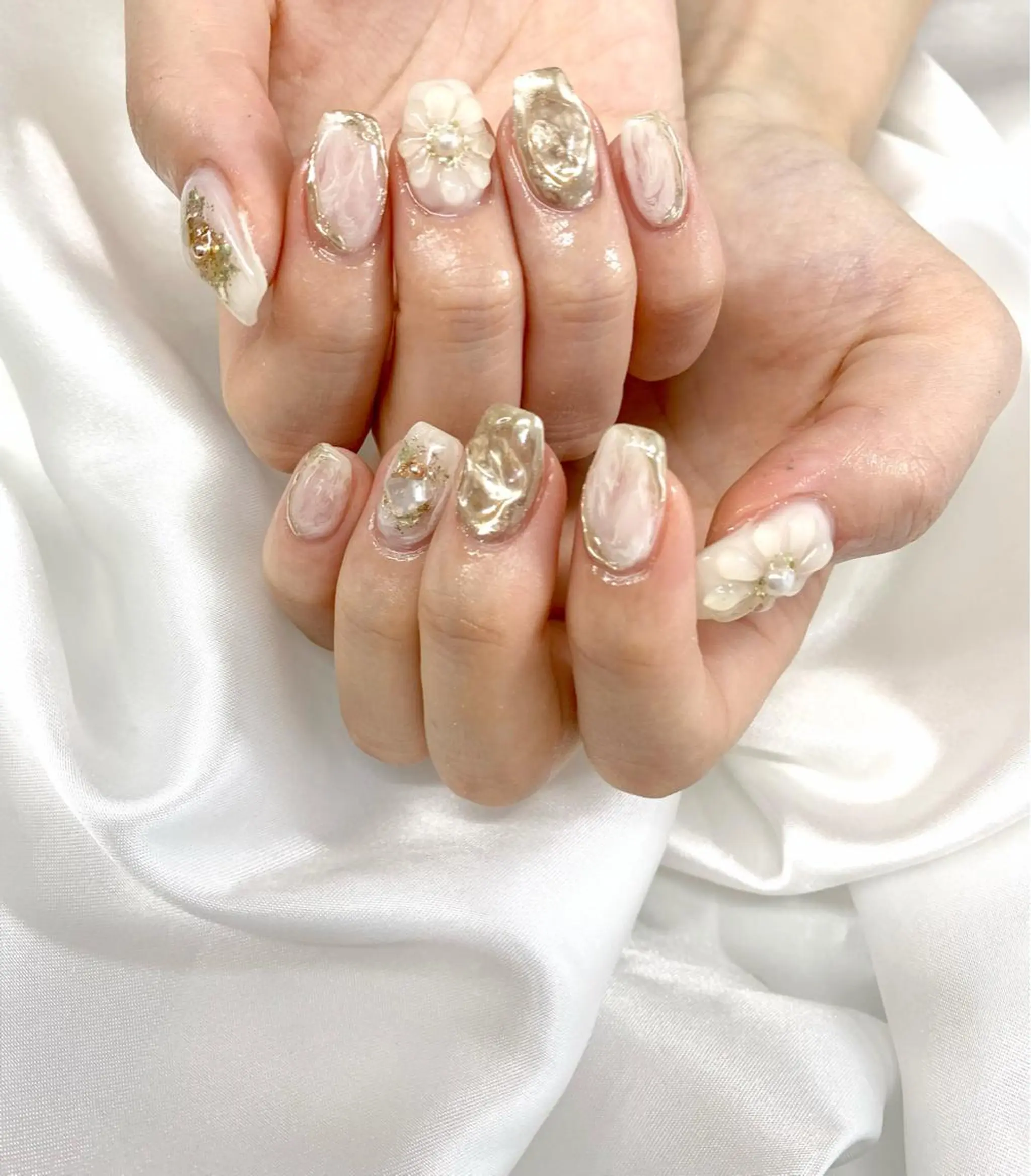 ネイル マツエク・マツパ アイブロウ 春ネイル 夏ネイル pu muのネイルデザイン