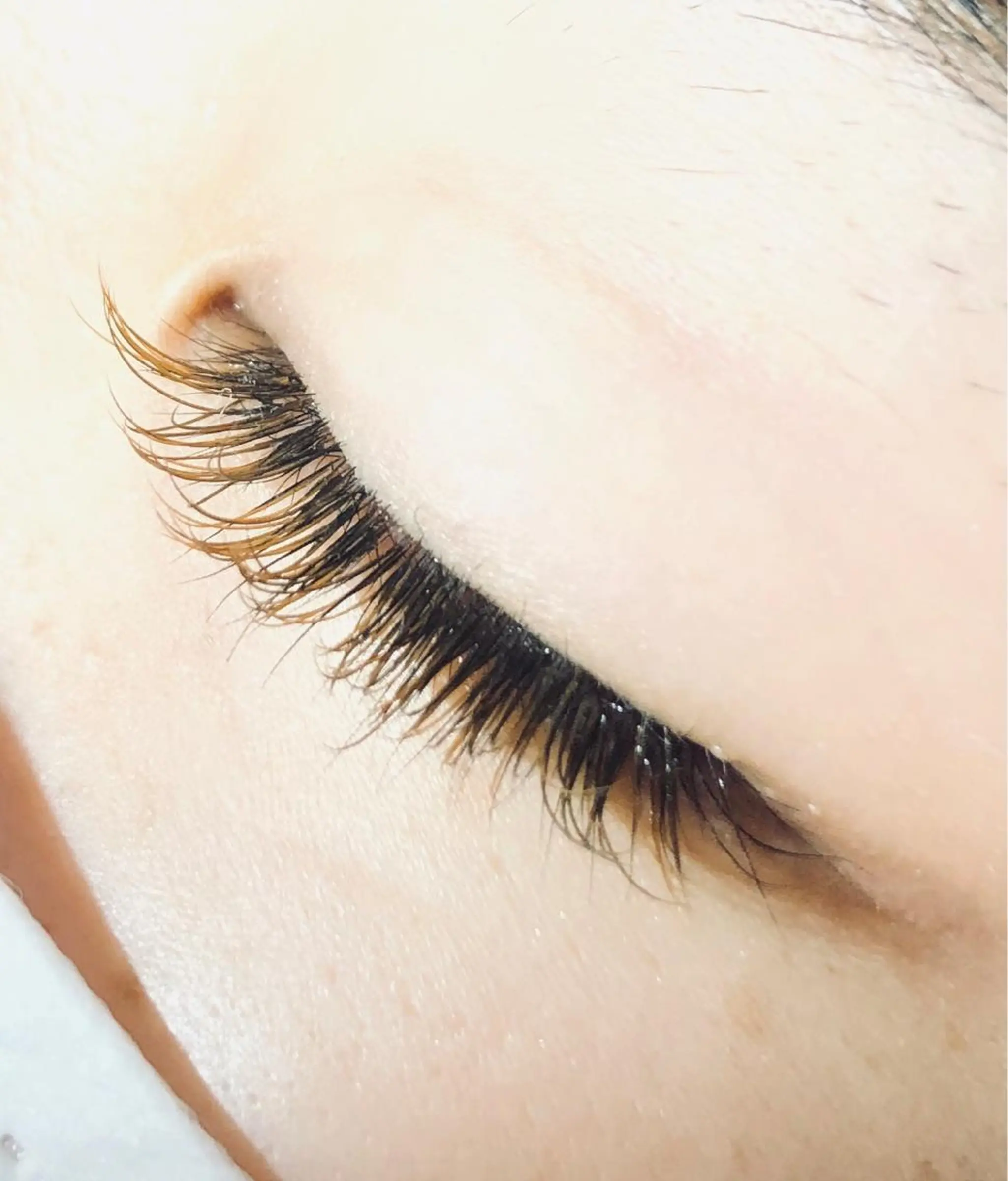 マツエク・マツパ Cカール カラーマツエク franfika 川又のマツエク・マツパデザイン