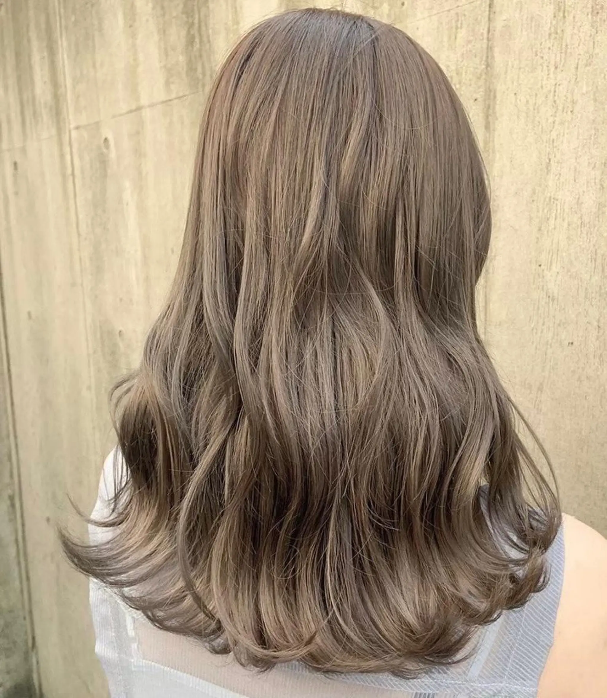 セミロング カラー カット ヘアカラー 💎yuto💎 ハイトーン/韓国ヘアのヘアスタイル