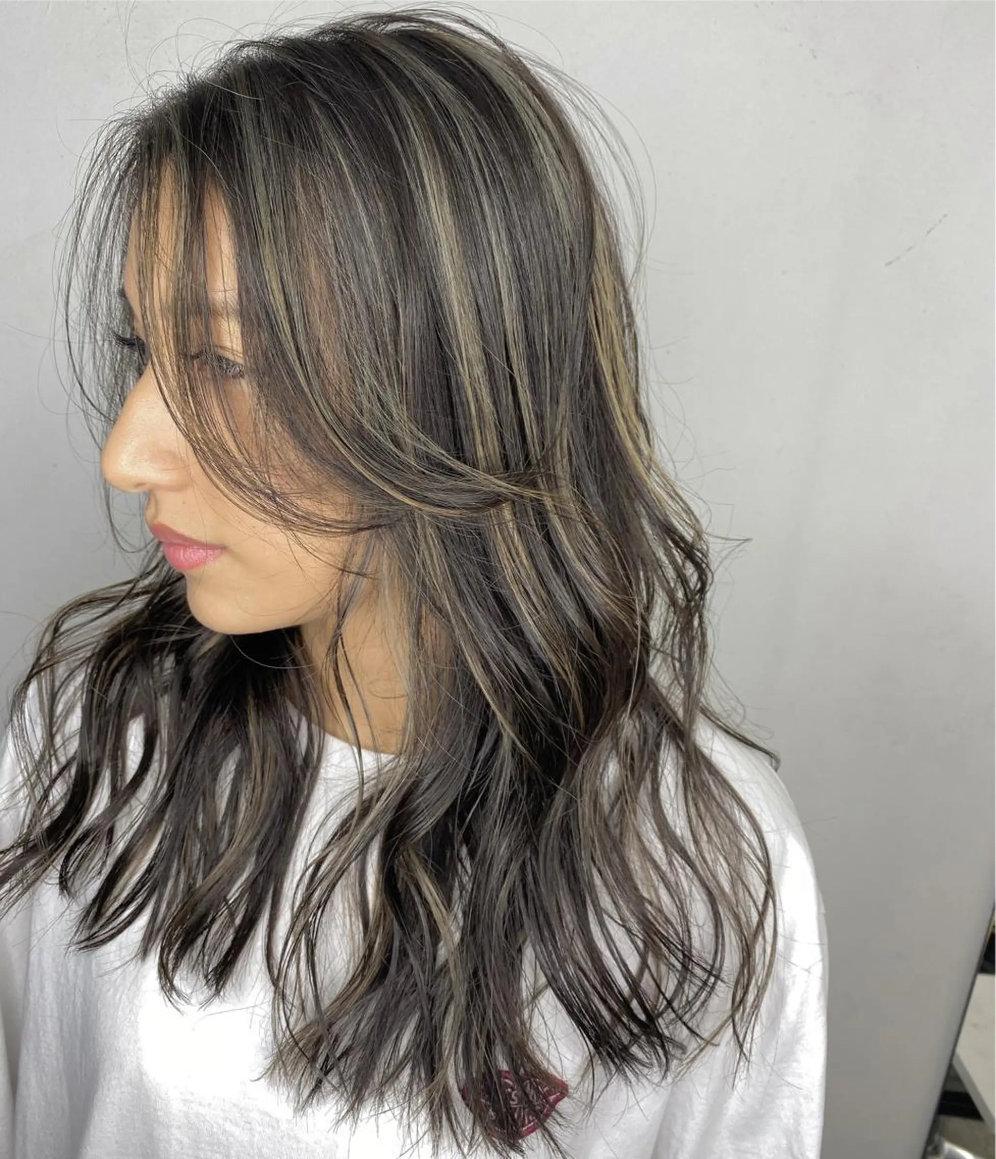 ロング カラー パーマ ヘアアレンジ メンズ キッズ ネイル マツエク・マツパ レイヤー／顔周り 韓国ヘア森田和貴のヘアスタイル