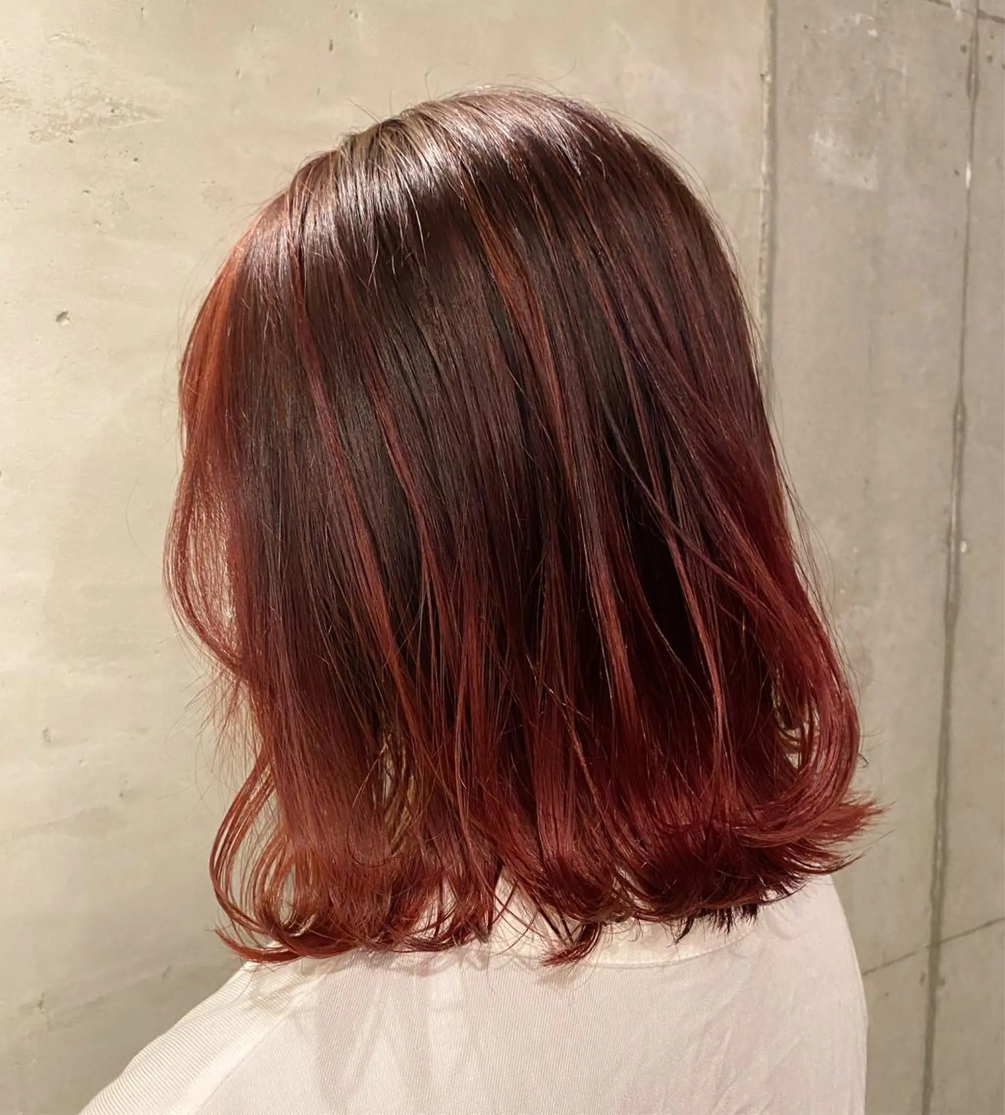 ミディアム カラー バレイヤージュ レイヤーカット 2＋1salon所属・cocoro /ショートヘア/ボブのヘアスタイル