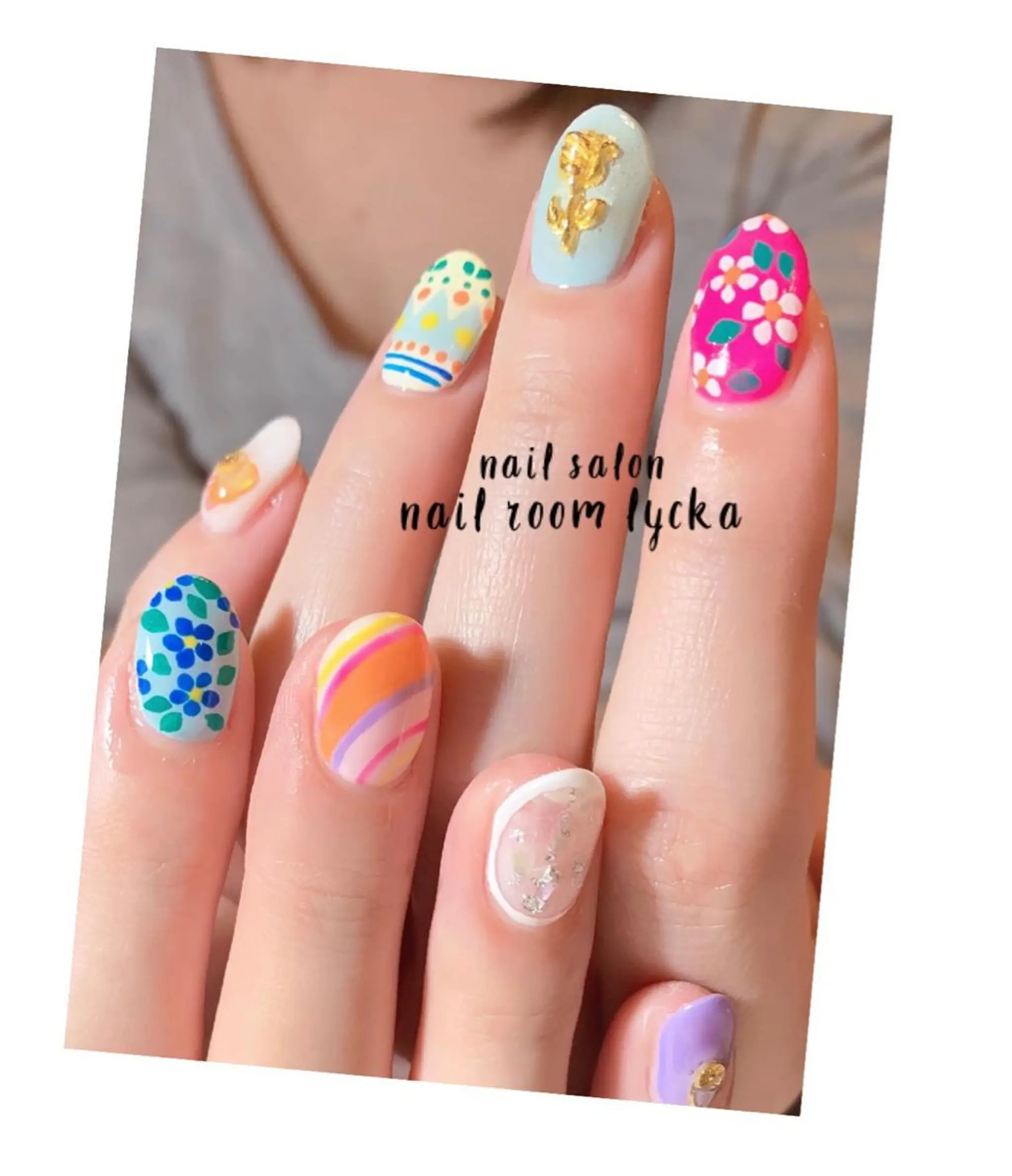 ネイル ﾈｲﾙﾙｰﾑﾘｯｶ 𝐦𝐚𝐲𝐮のネイルデザイン