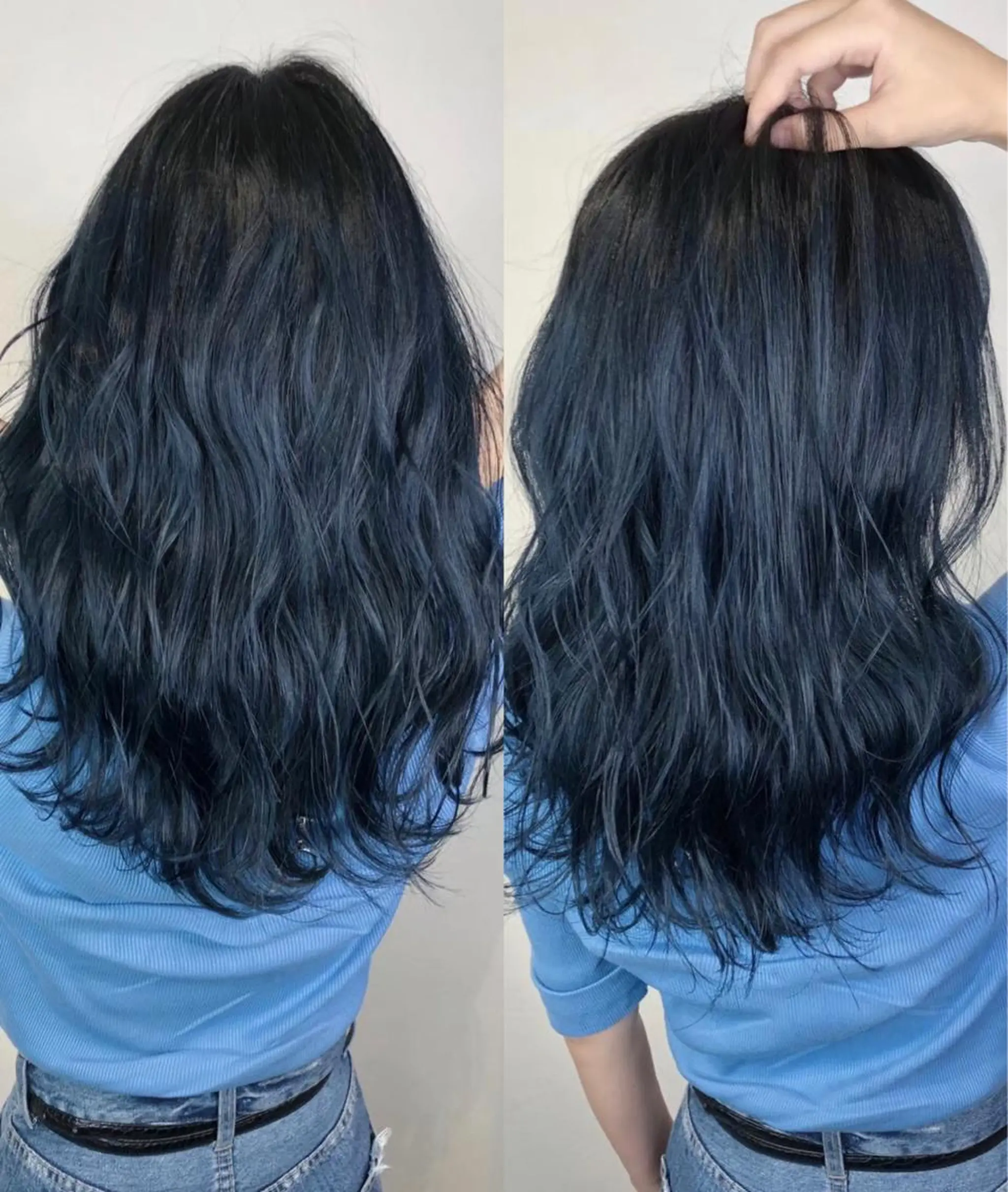 セミロング カラー _WHITE 高槻のヘアスタイル