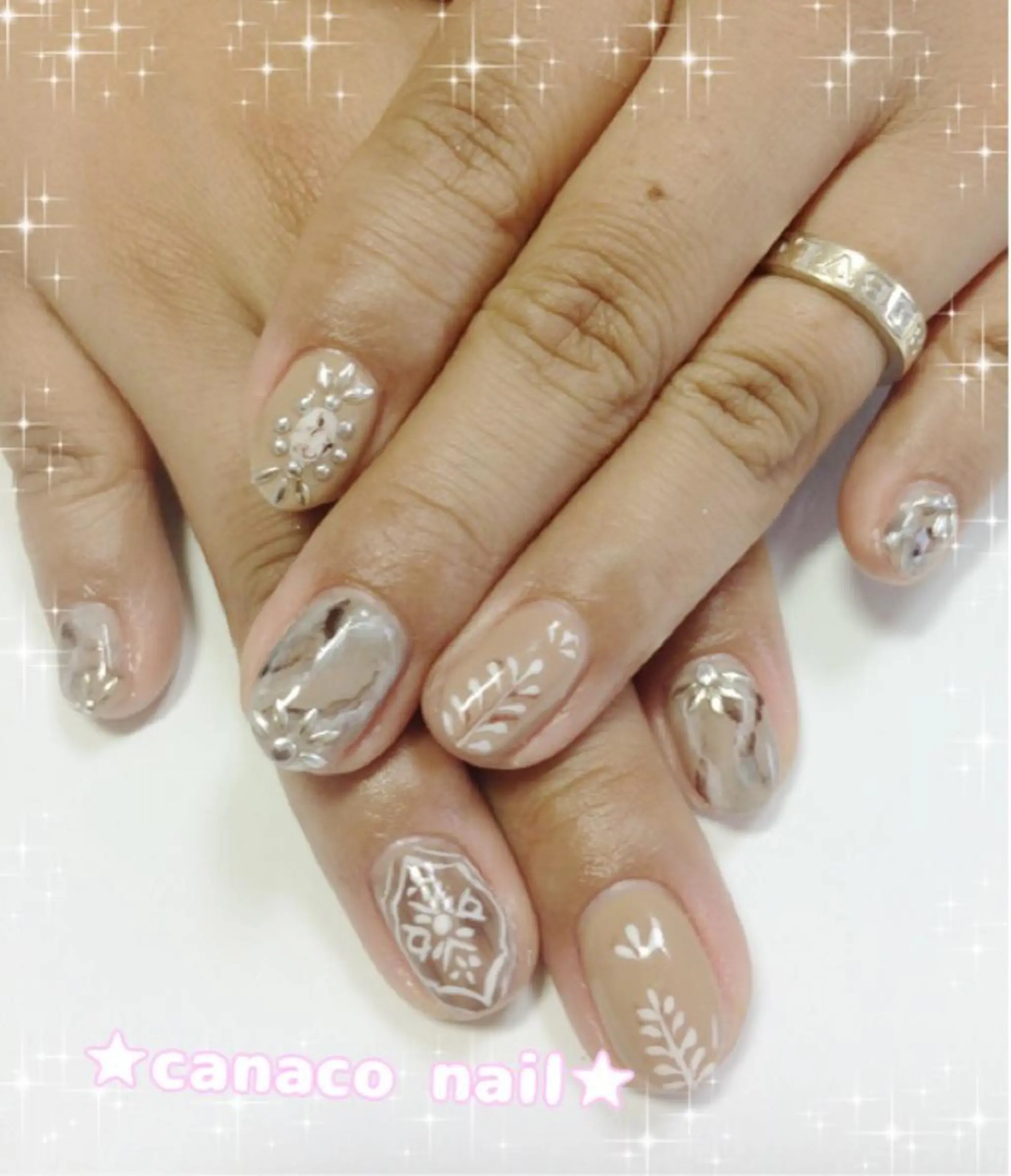 ネイル アートネイル ハンドネイル ハンドケア ベテランネイル cnc  nailのネイルデザイン