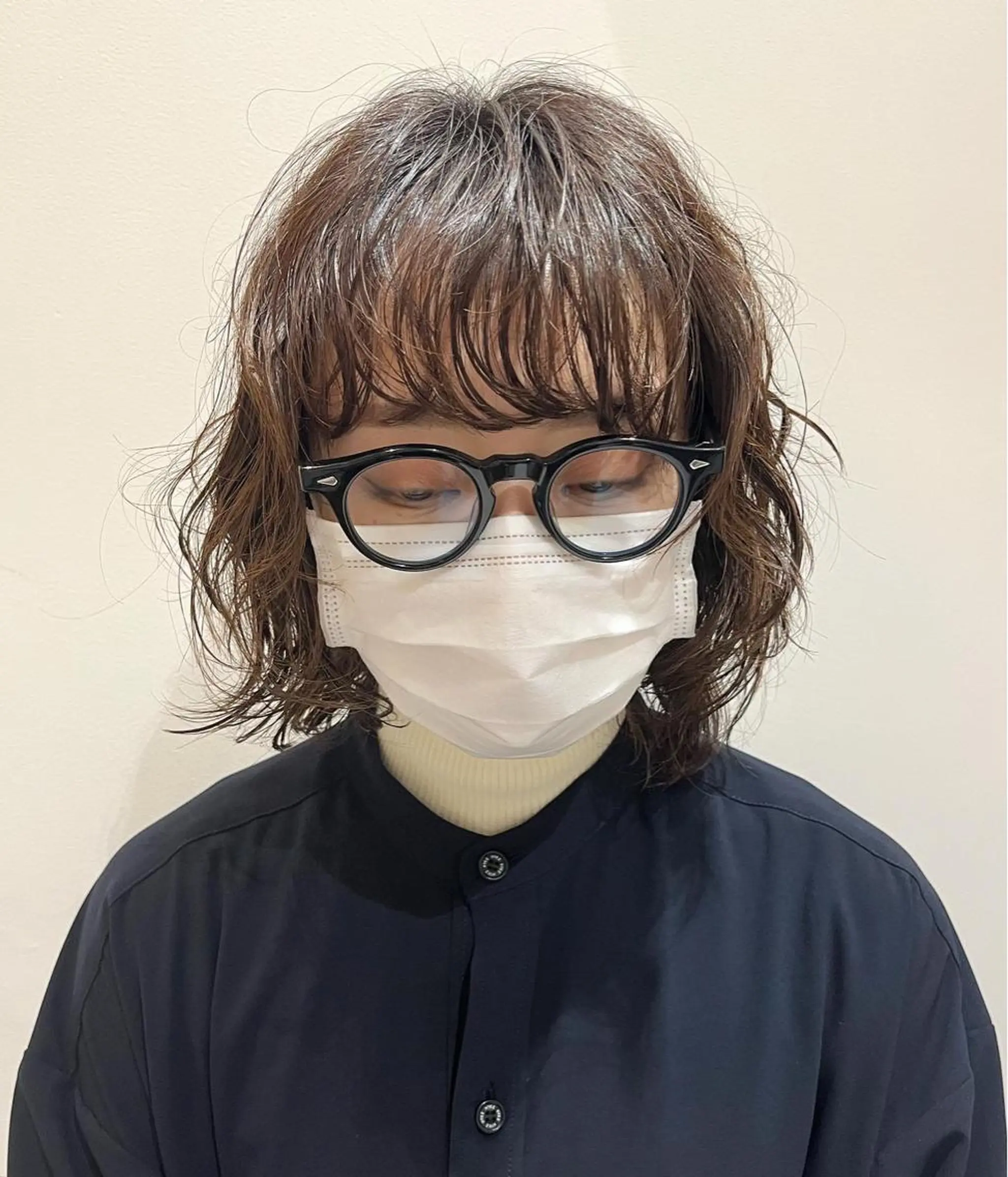 ミディアム カラー パーマ ニュアンスヘア☆樋口 希世☆のヘアスタイル