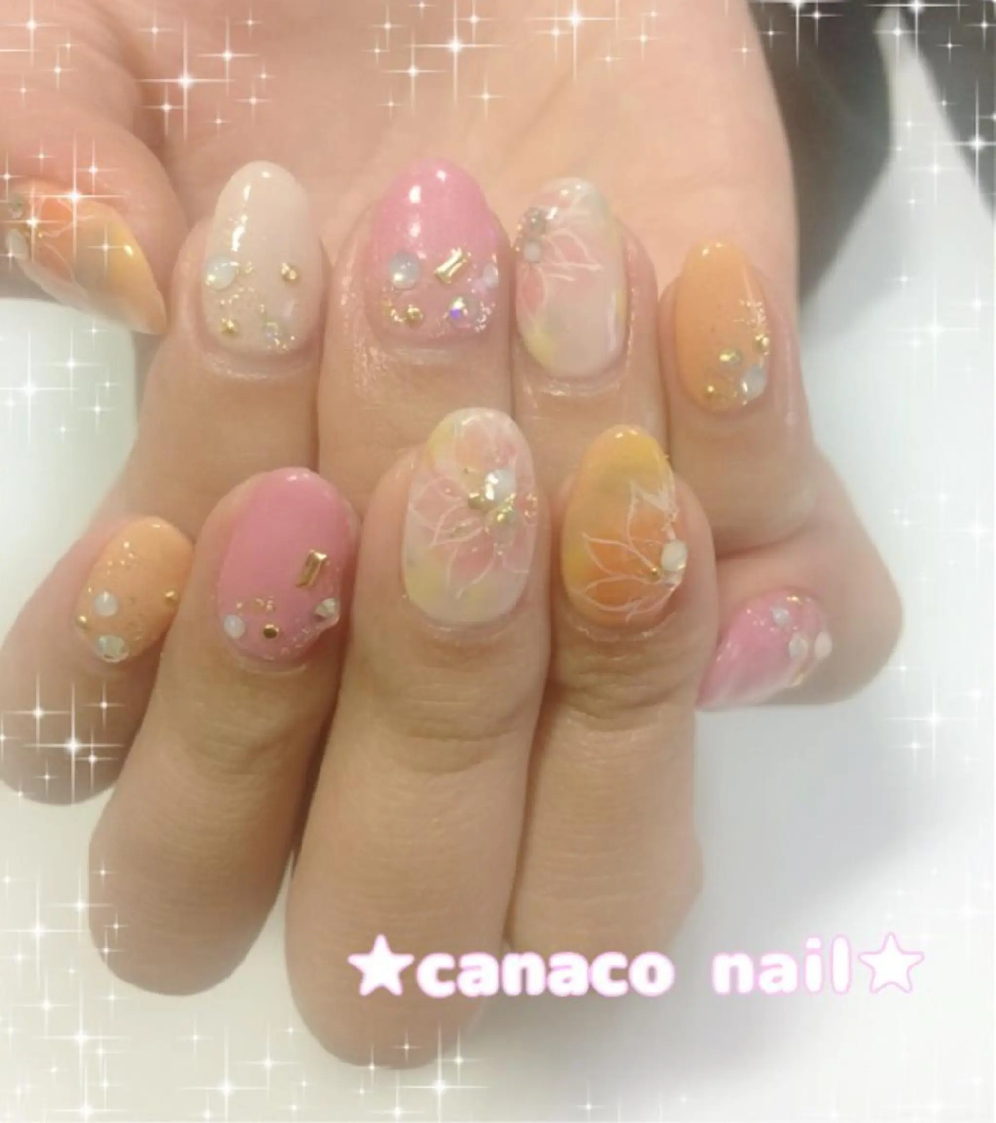 ネイル ハンドネイル ハンドケア ベテランネイル cnc  nailのネイルデザイン