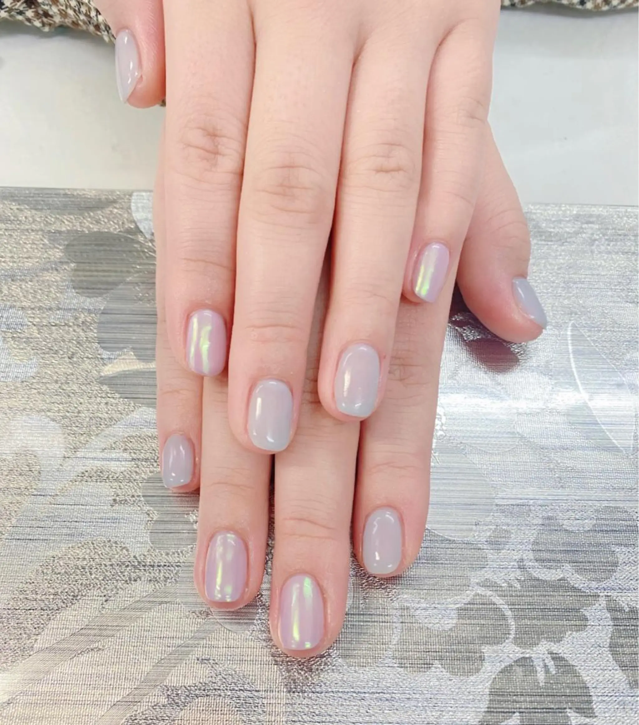 ネイル I-nailロング /ワンホン/キラキラのネイルデザイン