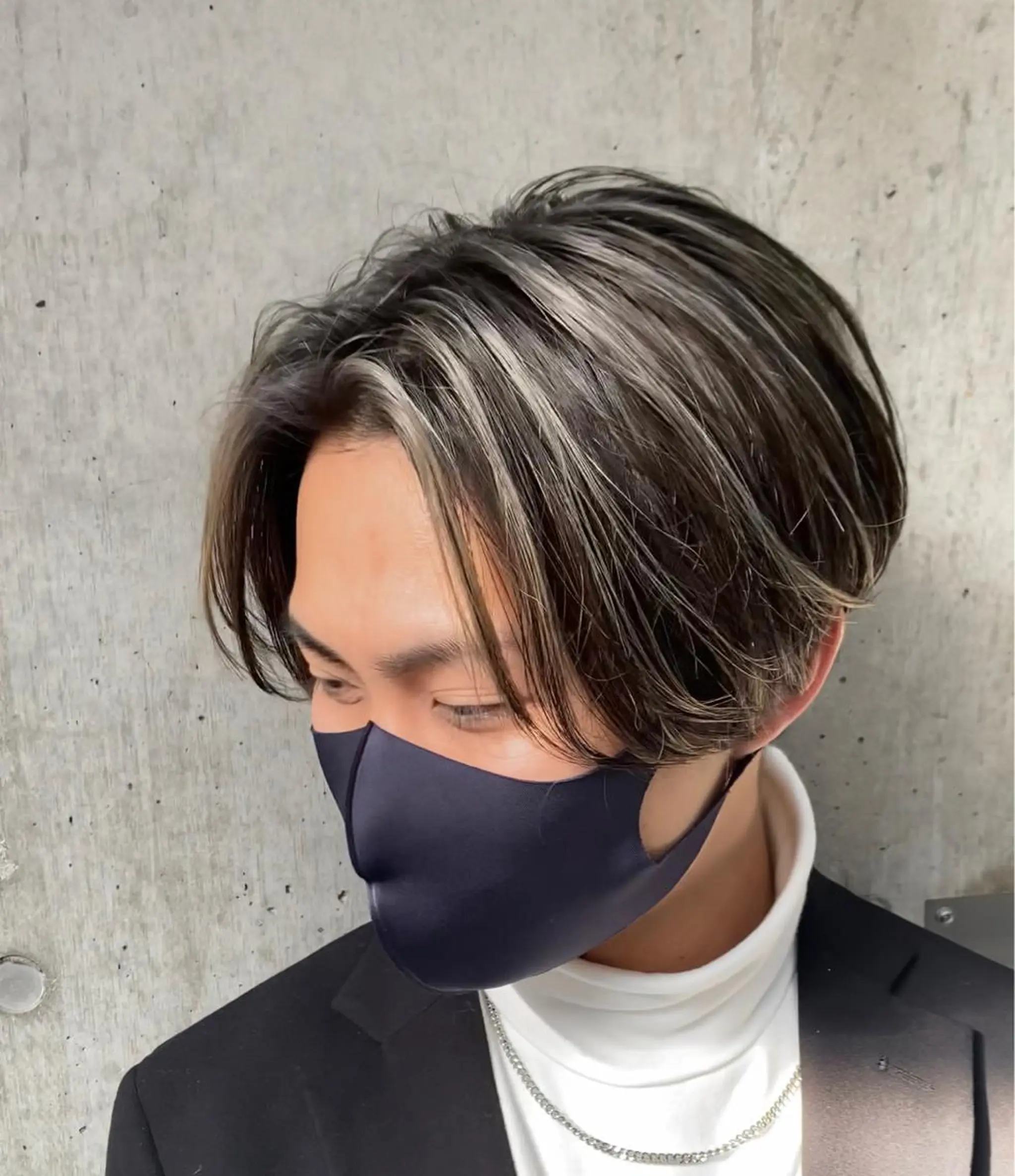 ショート カラー バレイヤージュ デザインカラー ハイライトカラー ハイライト レイヤーカット カット ヘアカラー 🌈透明感カラー ✨松田龍也🌈のヘアスタイル