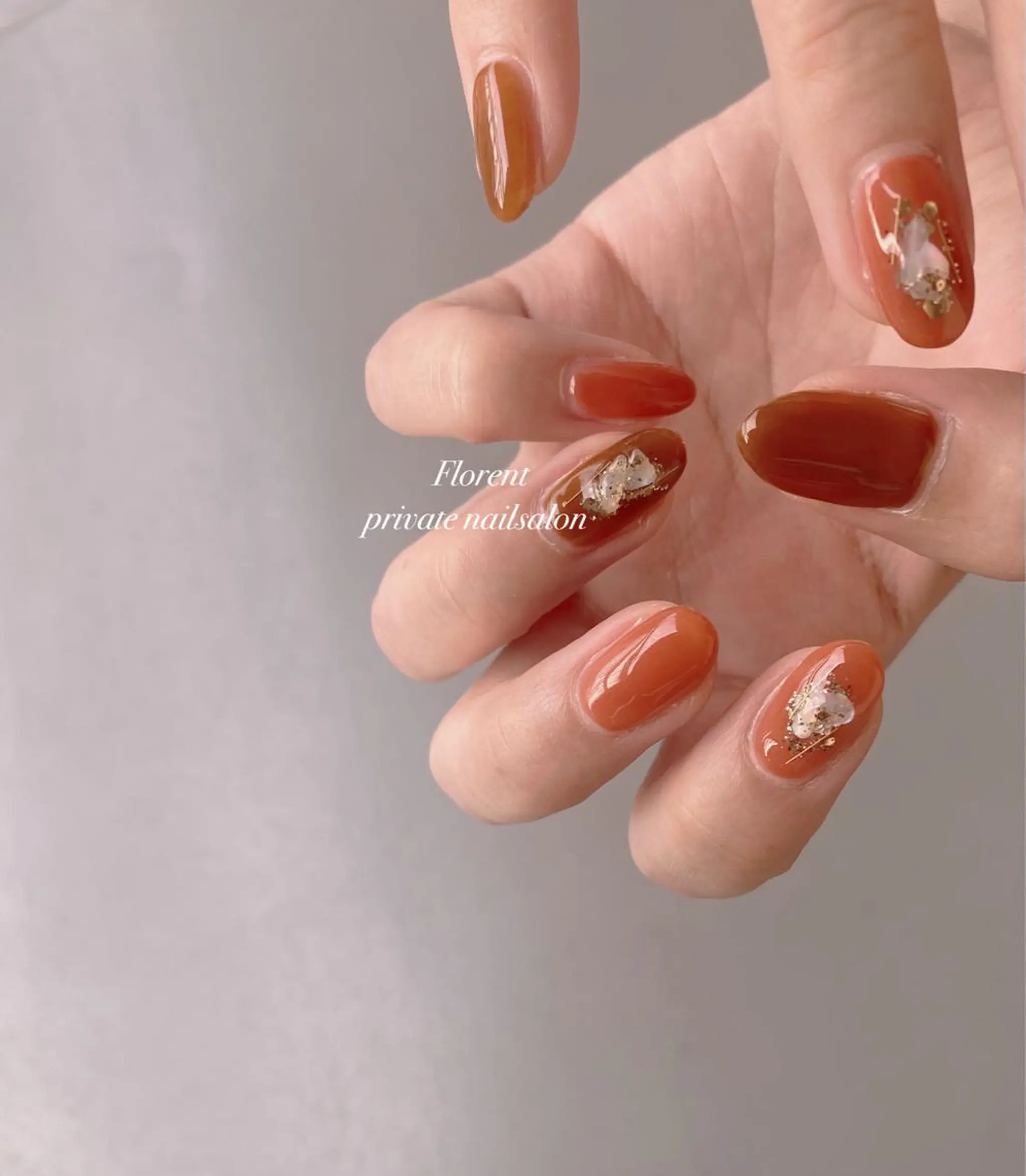 ネイル オーロラネイル ジェルネイル 大理石ネイル(マーブル) ミラーネイル ニュアンスネイル florent nailのネイルデザイン