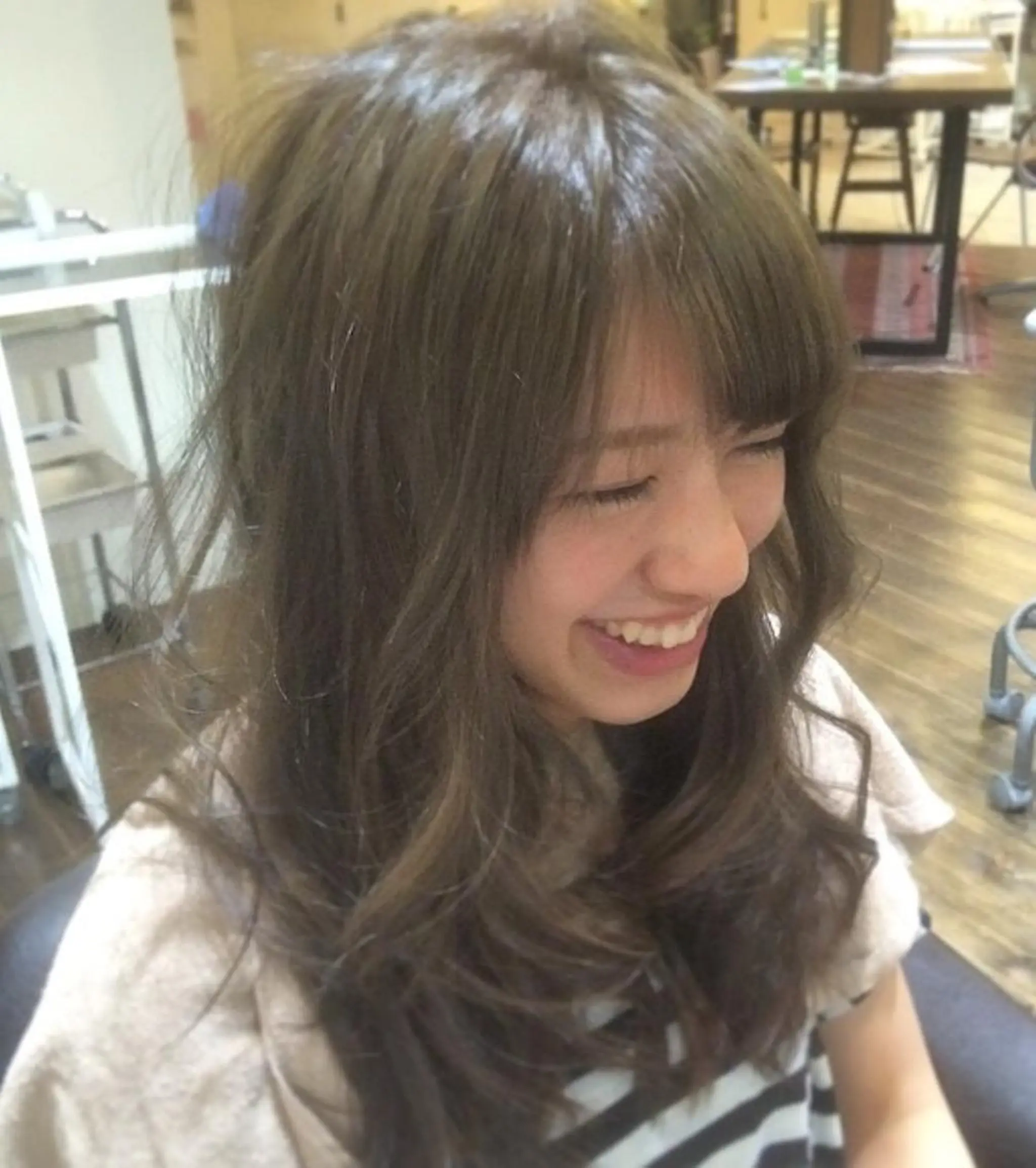 セミロング カラー アッシュ ブリーチ 透明感カラー ダブルカラー ミント 🍊東 実咲🍊のその他イメージ